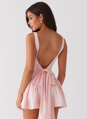 Invited Mini Dress - Pink Back Glow Easy Vibe