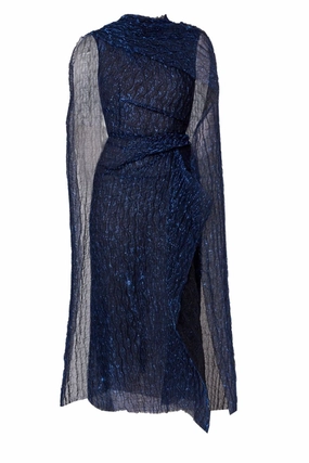 Asymmetrical Draped Midi Dress All-Day Wear