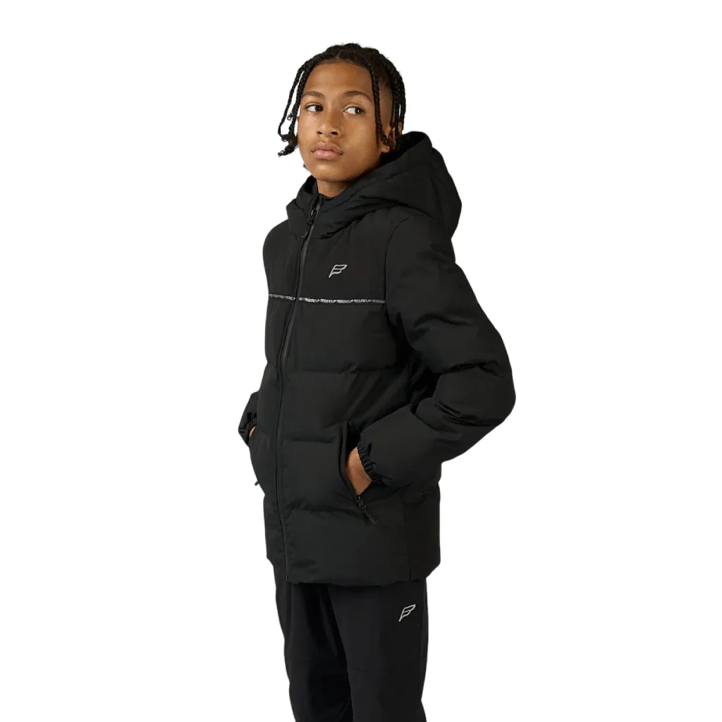 Light Reflective Logos Frequency Ascend Puffer Jacket Junior