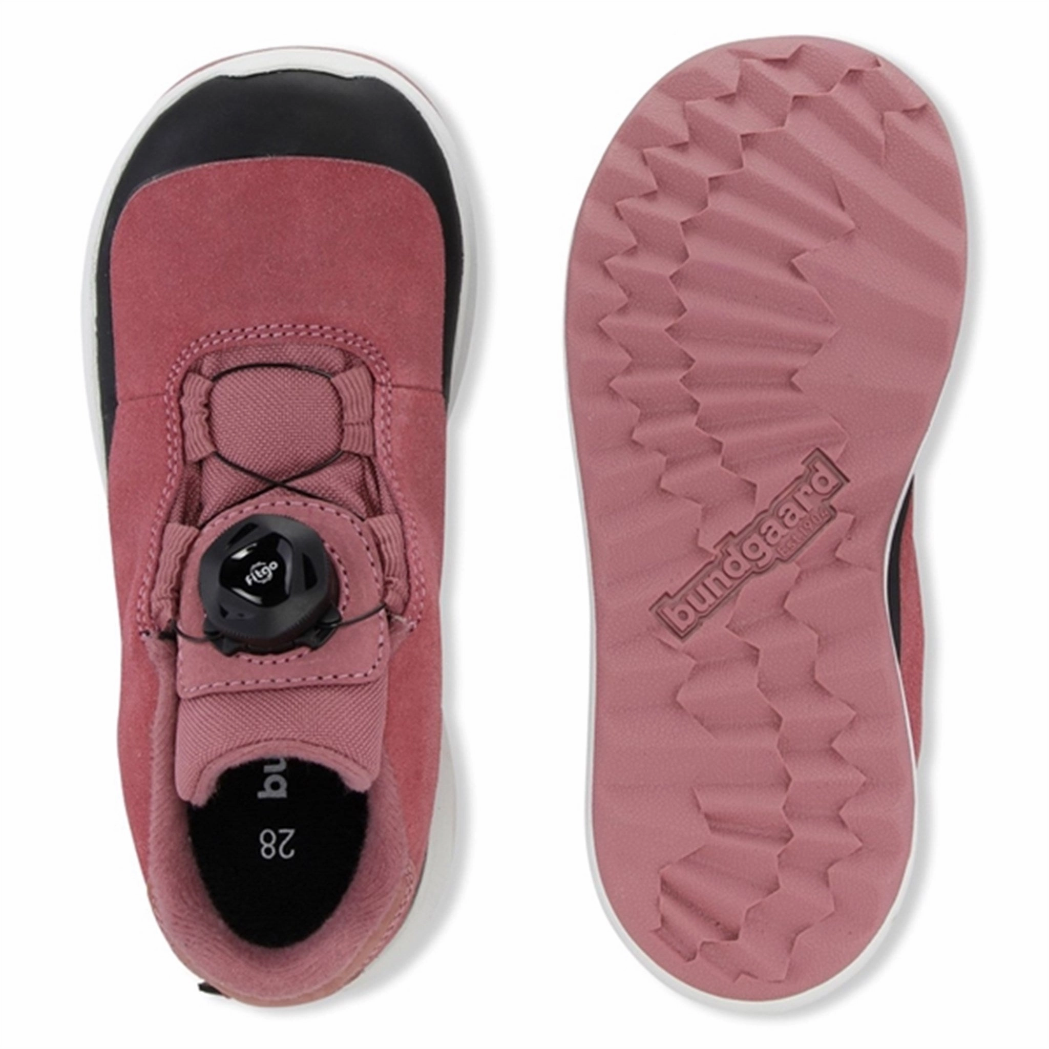 Every Step Bundgaard Dannie Lace TEX Sneakers Dark Rose Suede