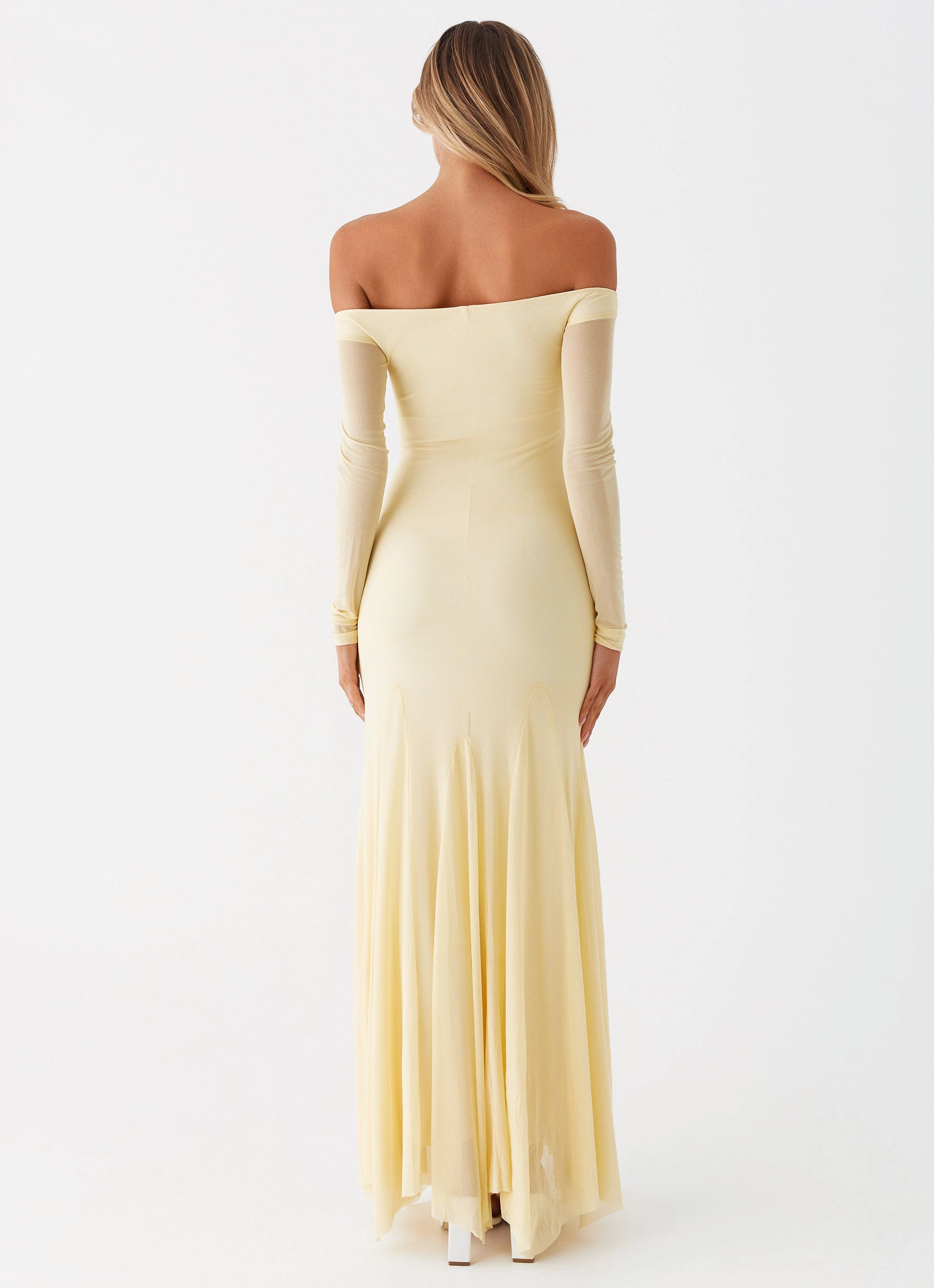 Relaxed Look Soft Volume Maribel Maxi Dress - Yellow