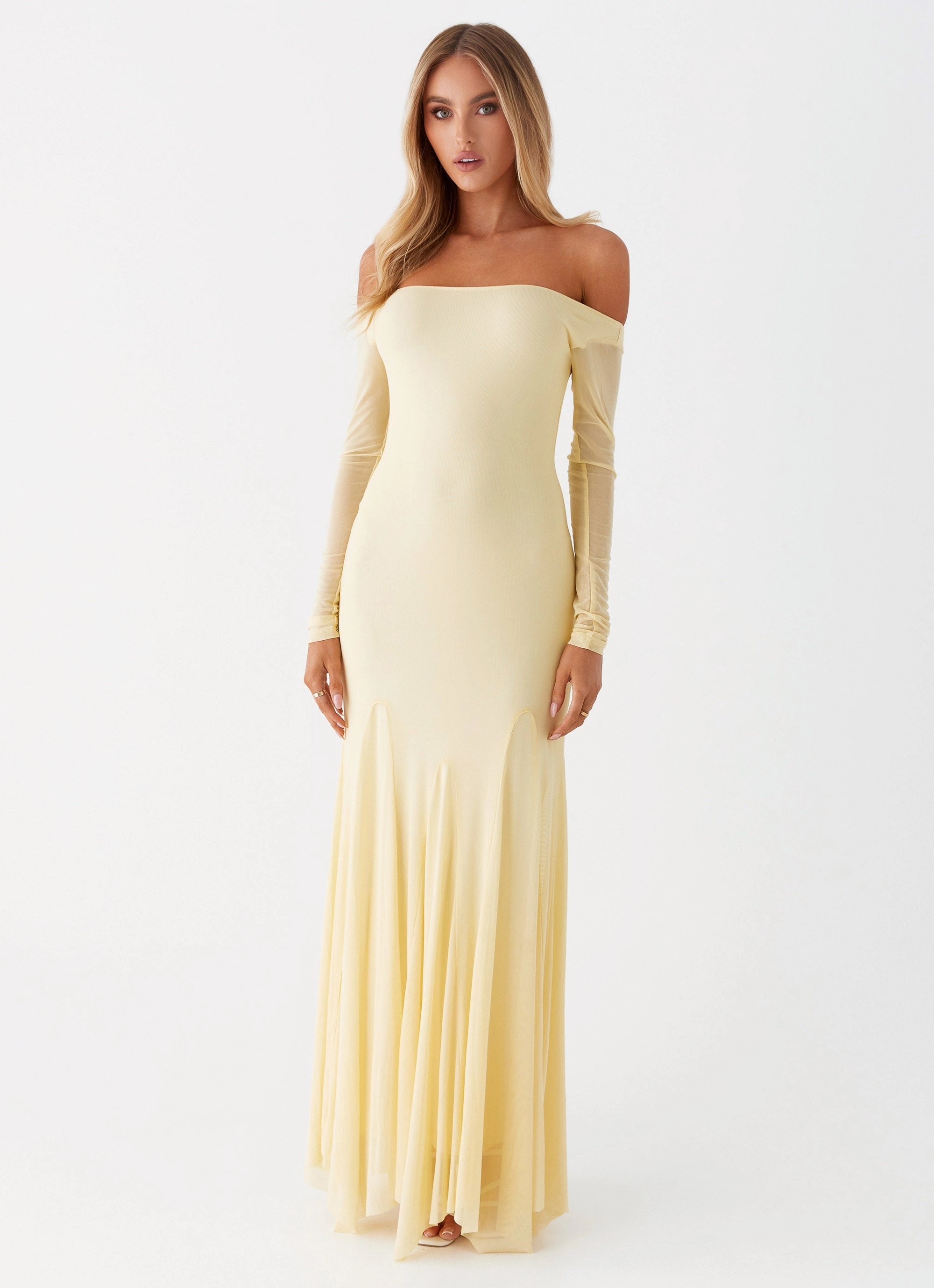 Maribel Maxi Dress - Yellow Bright bold dress