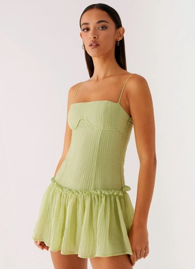 Walk Grace Breath Ease Bambini Mini Dress - Green