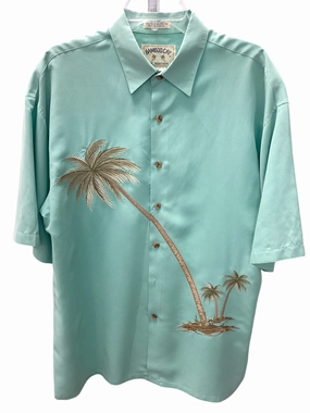 Chilly Weather Wear Bamboo Cay Men's Shirt Palm L