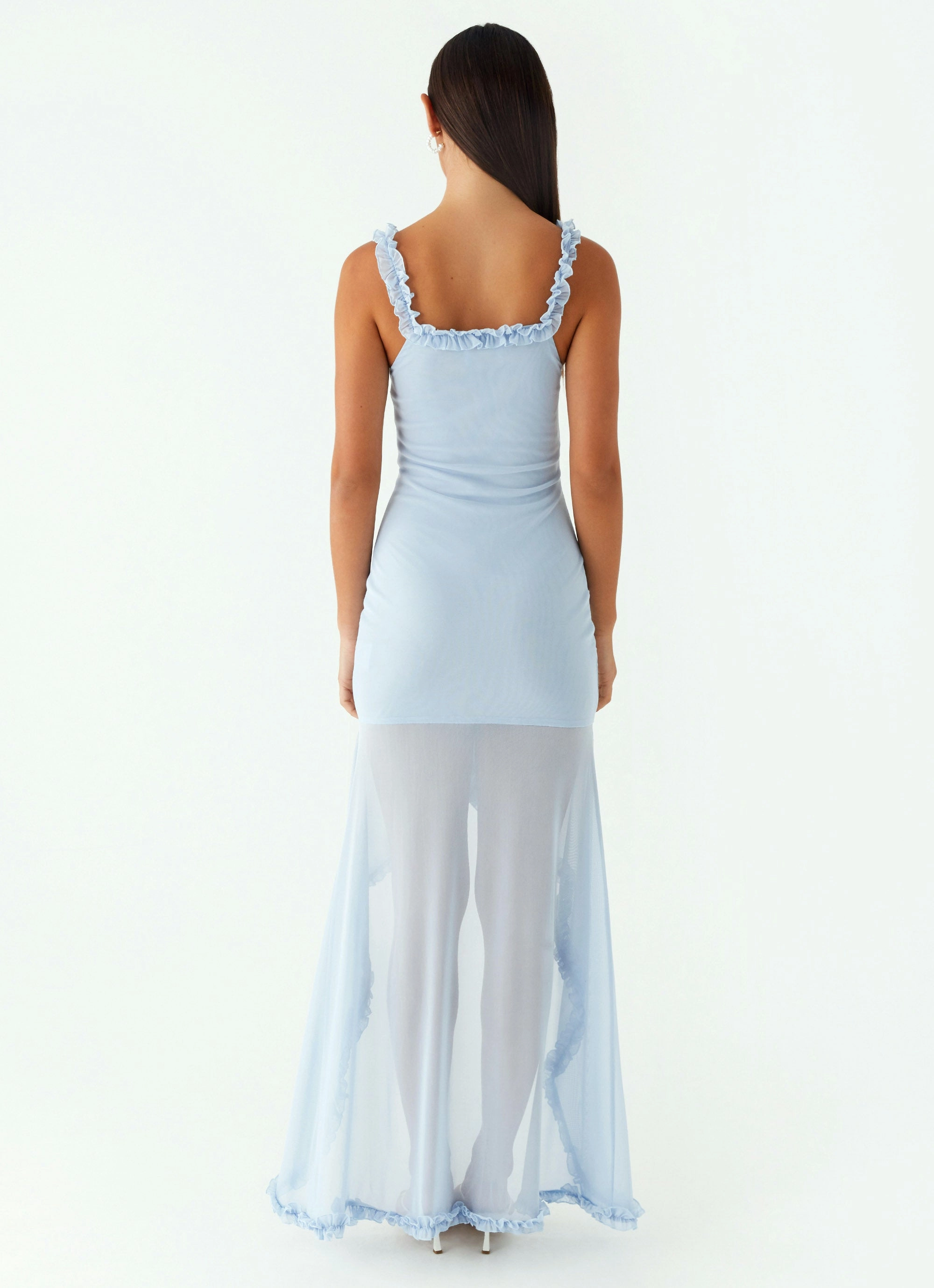 Wool-Blend Belinda Maxi Dress - Blue