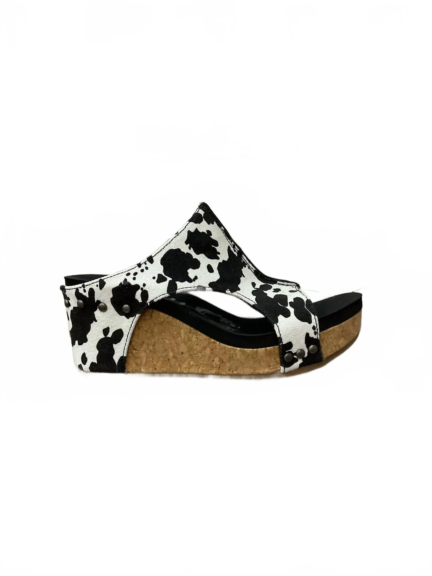 Elastic Straps Besito 2 Wedge Slip On Sandals In Black/white