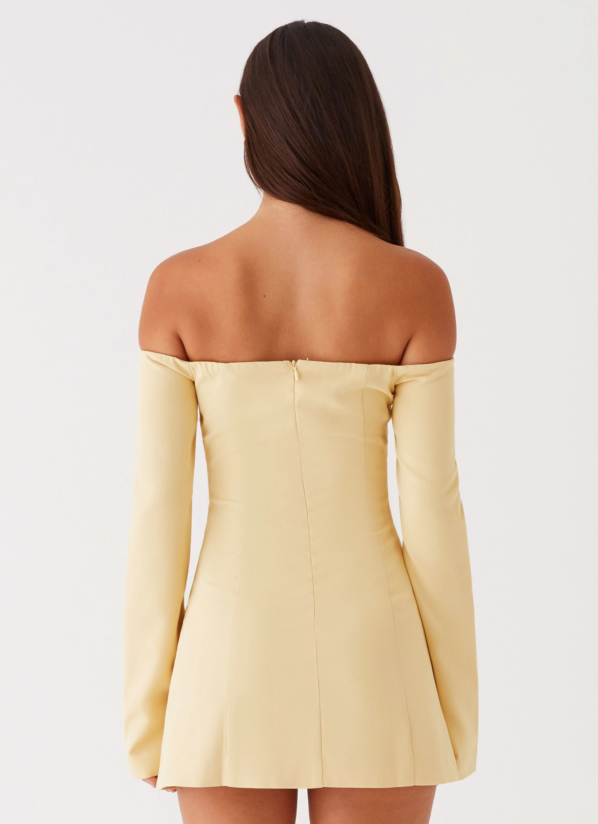 Seamless Finish Dominique Blazer Mini Dress - Yellow