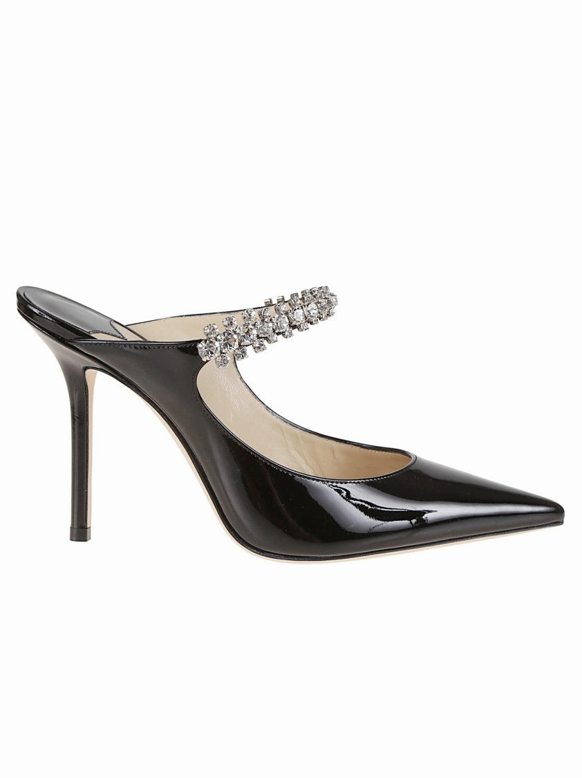 Firm Bing Patent Leather Mules