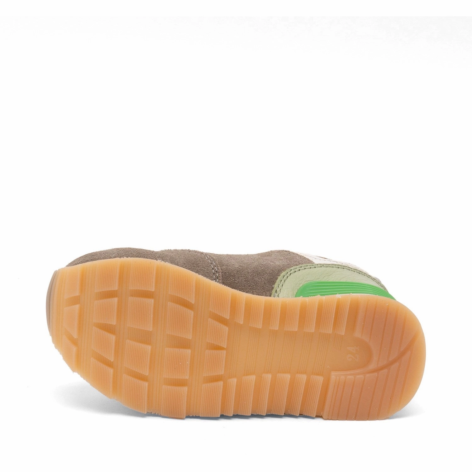 Bisgaard Khaki Winston Velcro Shoe Compression Knit Comfort Technology