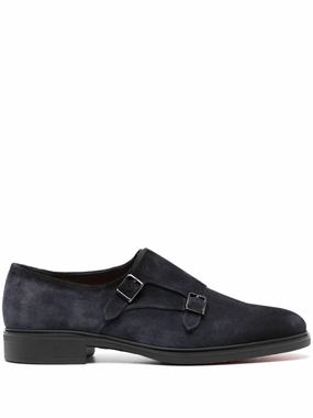 Black Suede Moccasin With Double Monk Strap Union Shade Everyday Balance