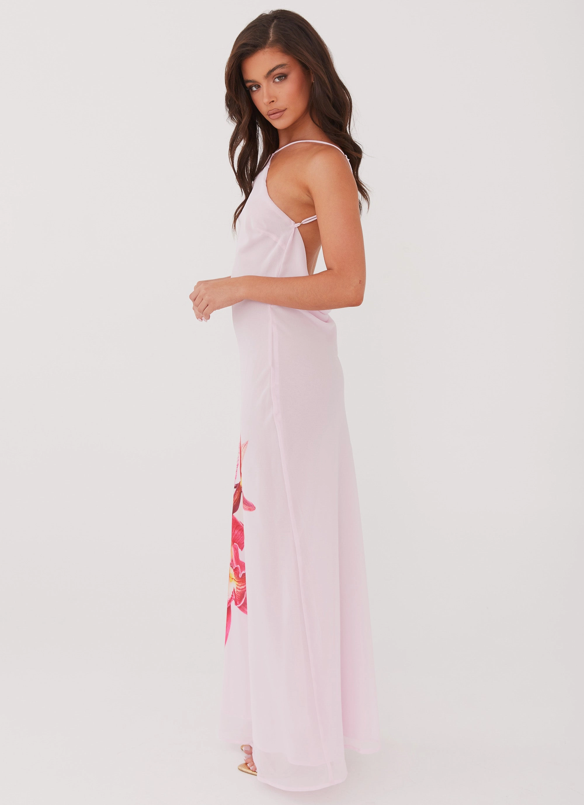 Blossom Hearts Maxi Dress - Pink Peony Daily Chic