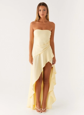 Soft Fit Wear Bodie Maxi Dress - Pastel Yellow