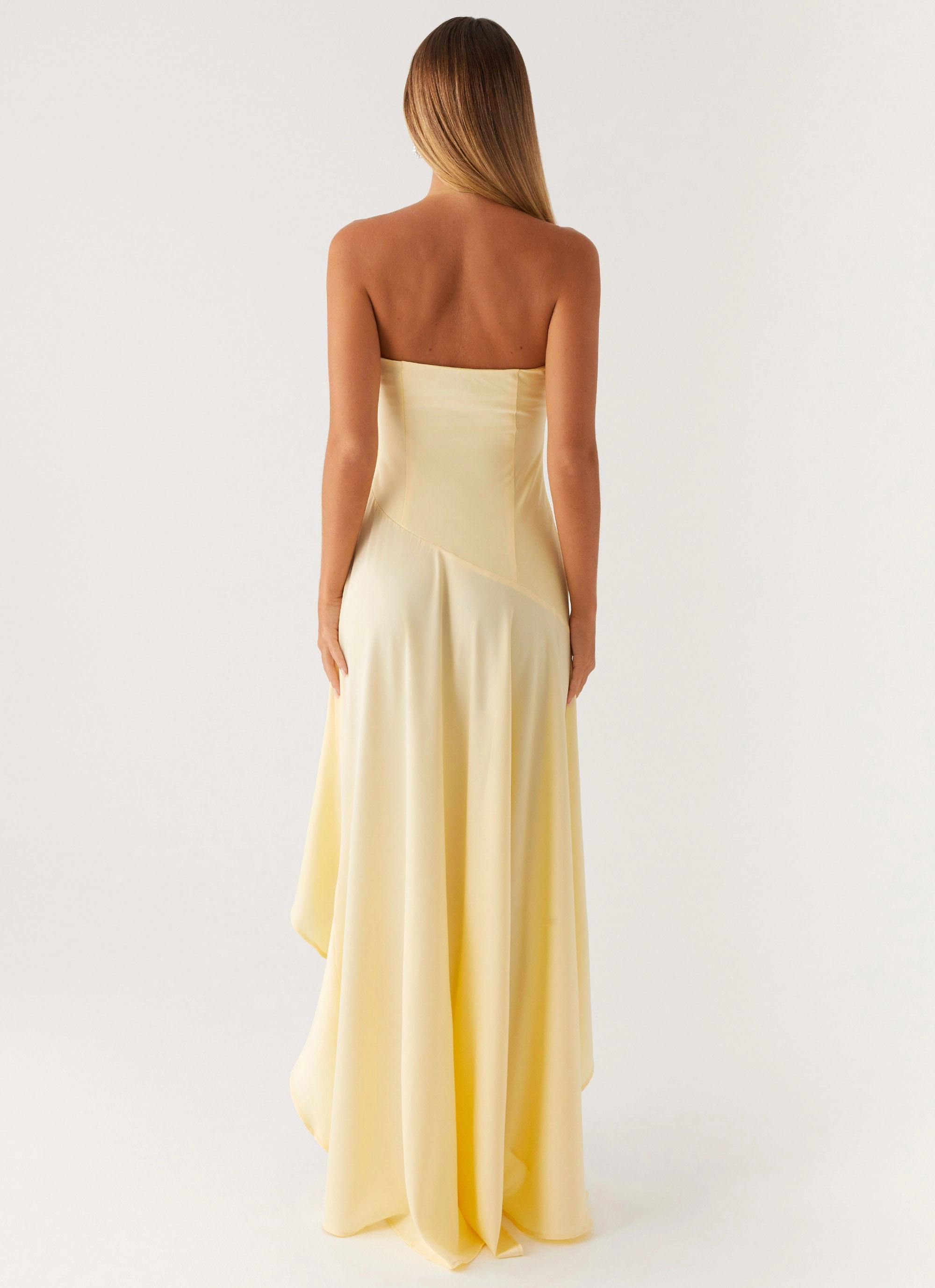 Bodie Maxi Dress - Pastel Yellow Fresh Color Urban Touch