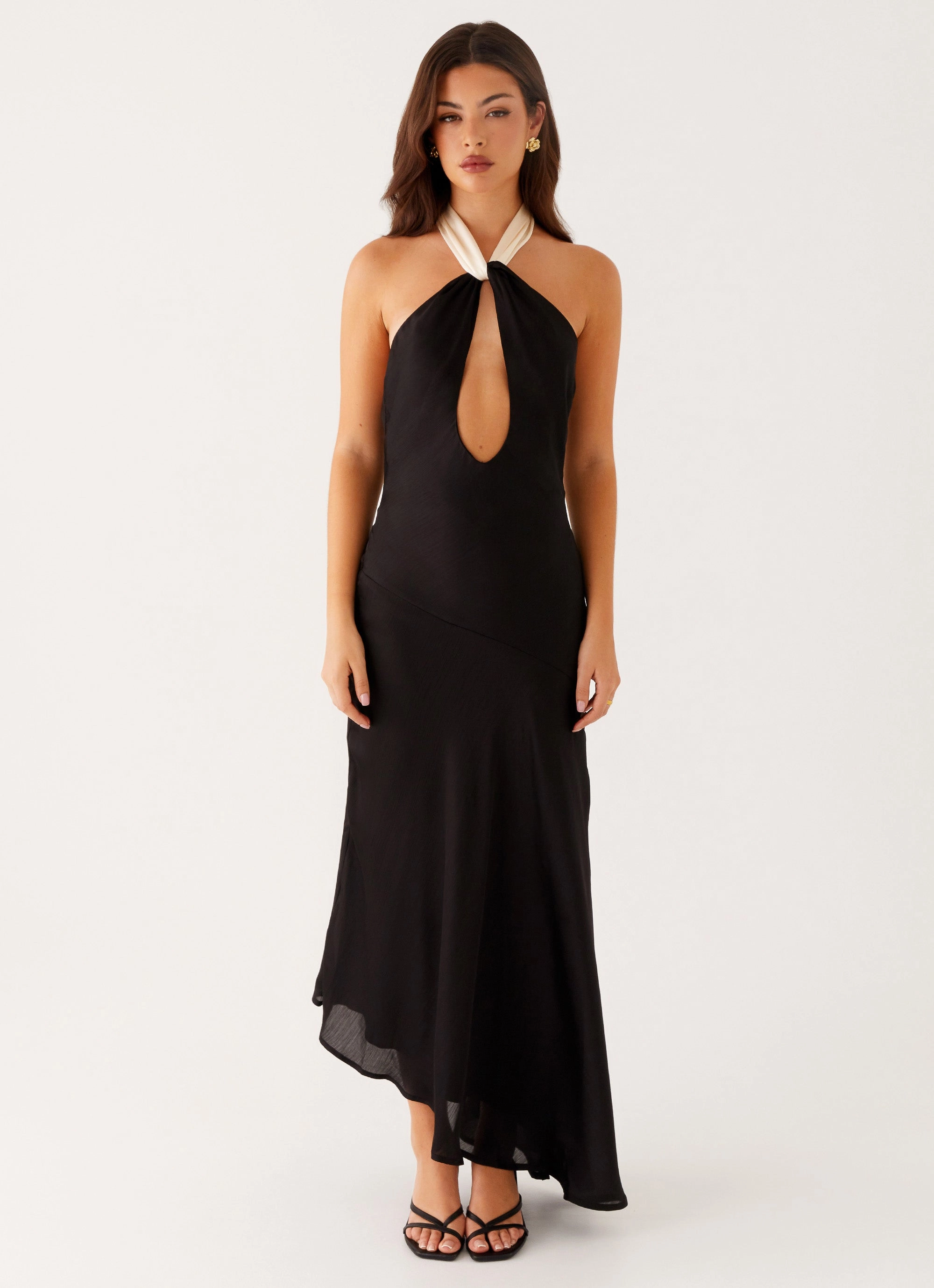 Night Owl Maxi Dress - Black Everyday Layers Heart Glow