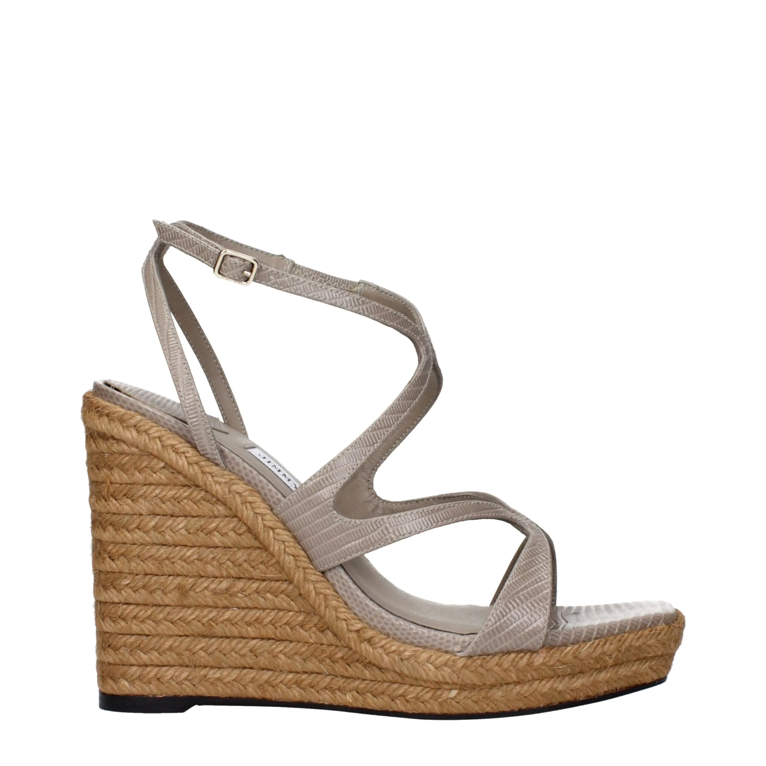 Jimmy Choo Leather Wedges Women's Sandals Sandal Insole