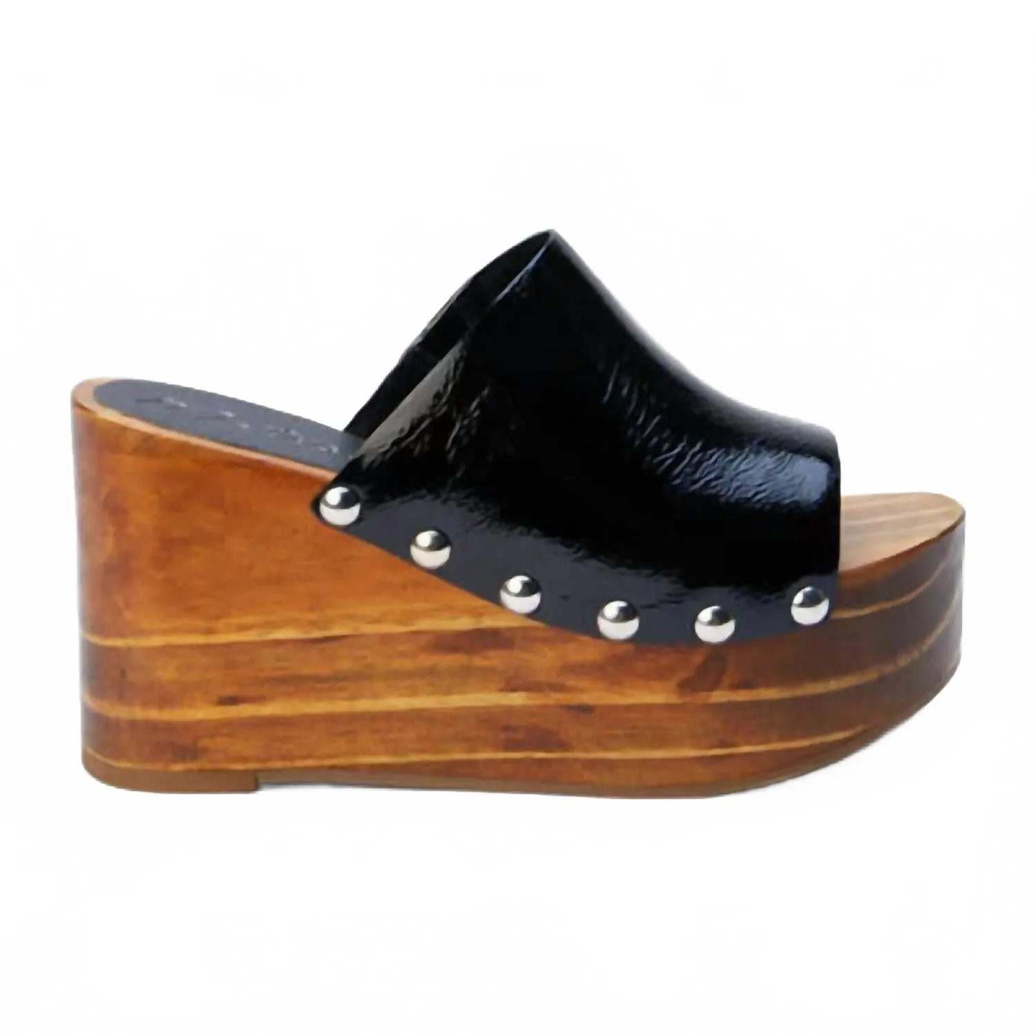 Women's Phoebe Platform Wedge Shoes In Black Sandal Sole Classic Sandals