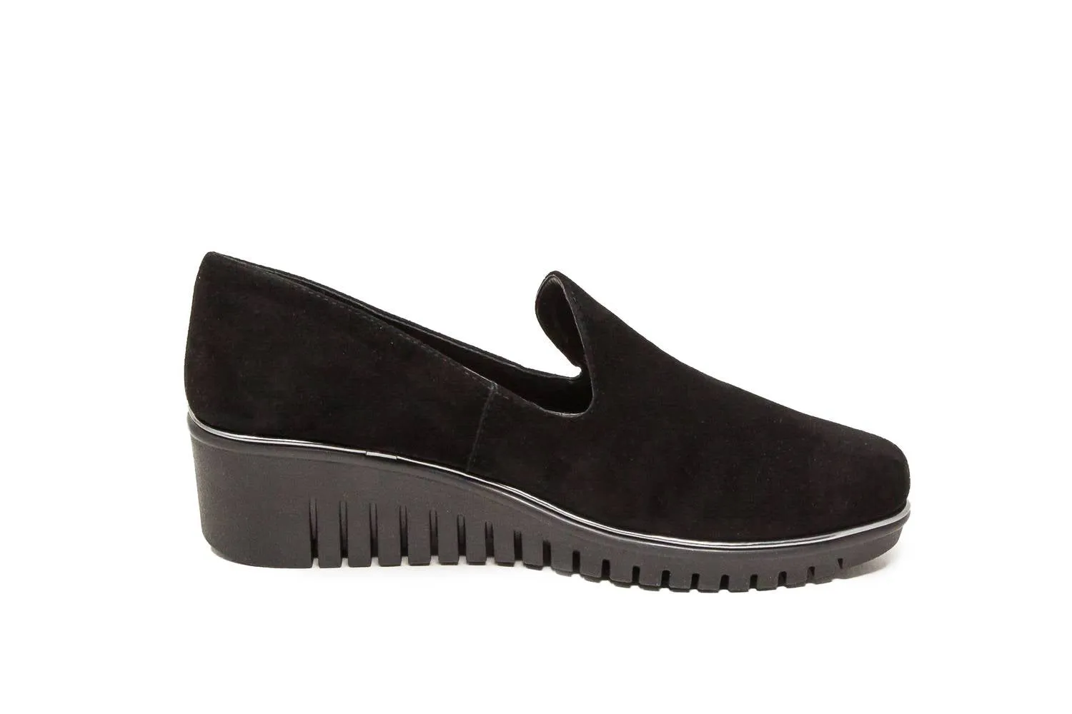 suede upper Women's Fast Lane Shoes In Black Camoscio