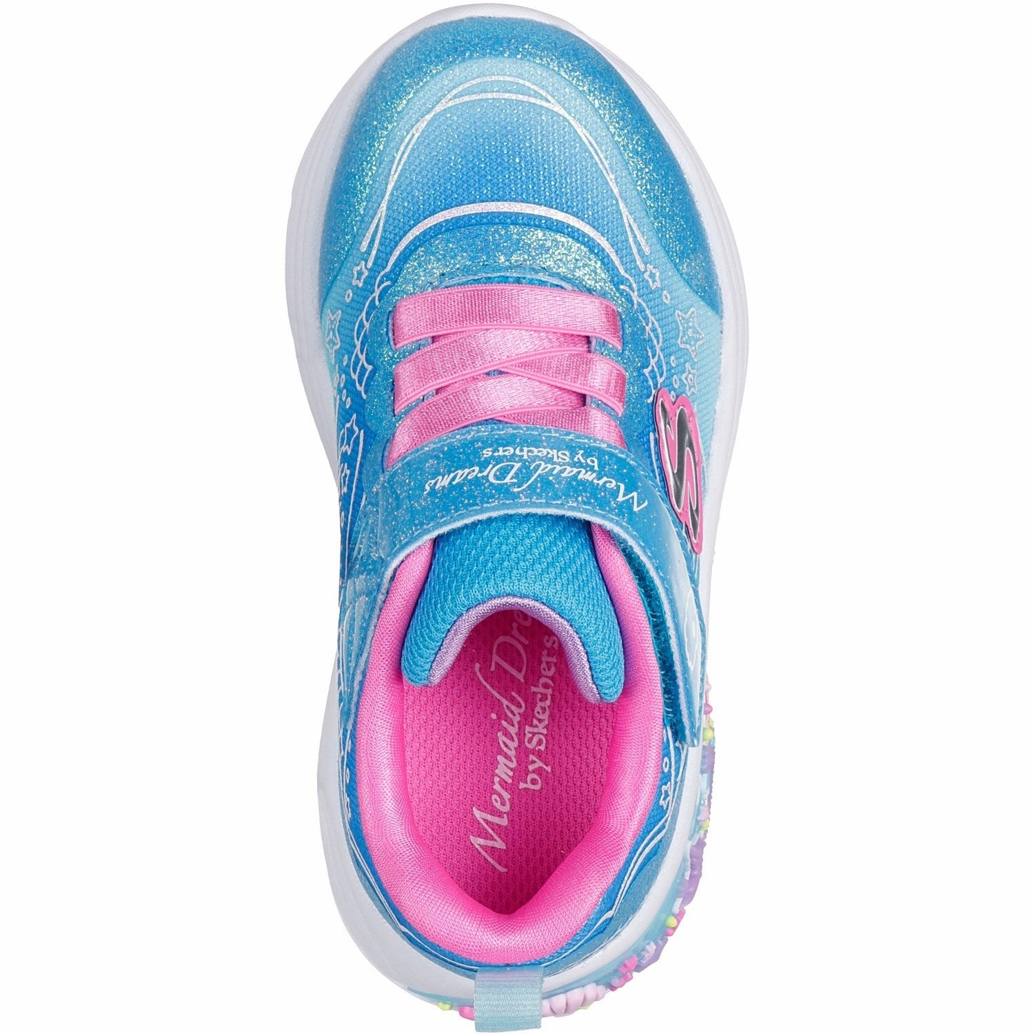Adjustable Design Skechers My Dreamers - Lil Mermaid Sneakers