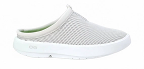 Women's Oocoozie Sport Mule Shoes In Grey Anti Odor