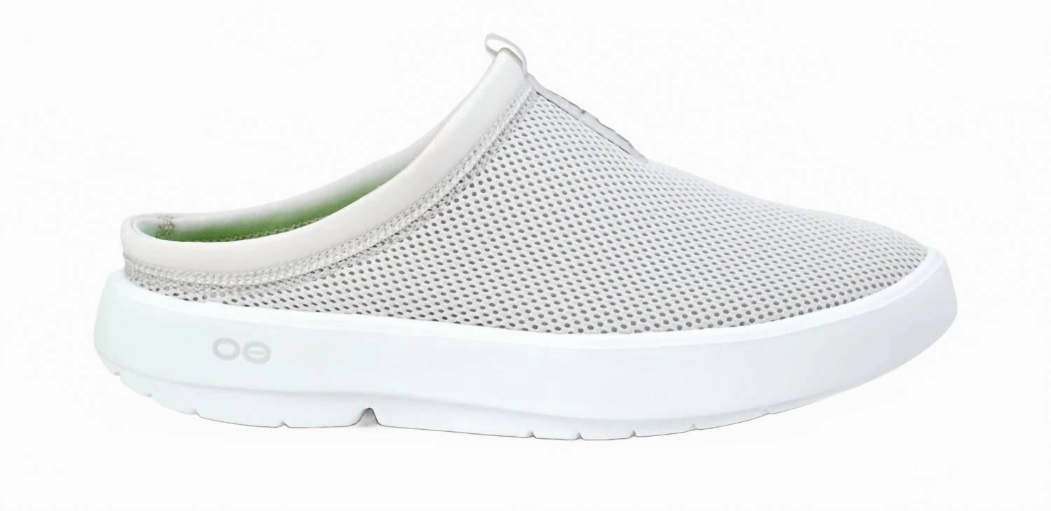 Women's Oocoozie Sport Mule Shoes In Grey Anti Odor