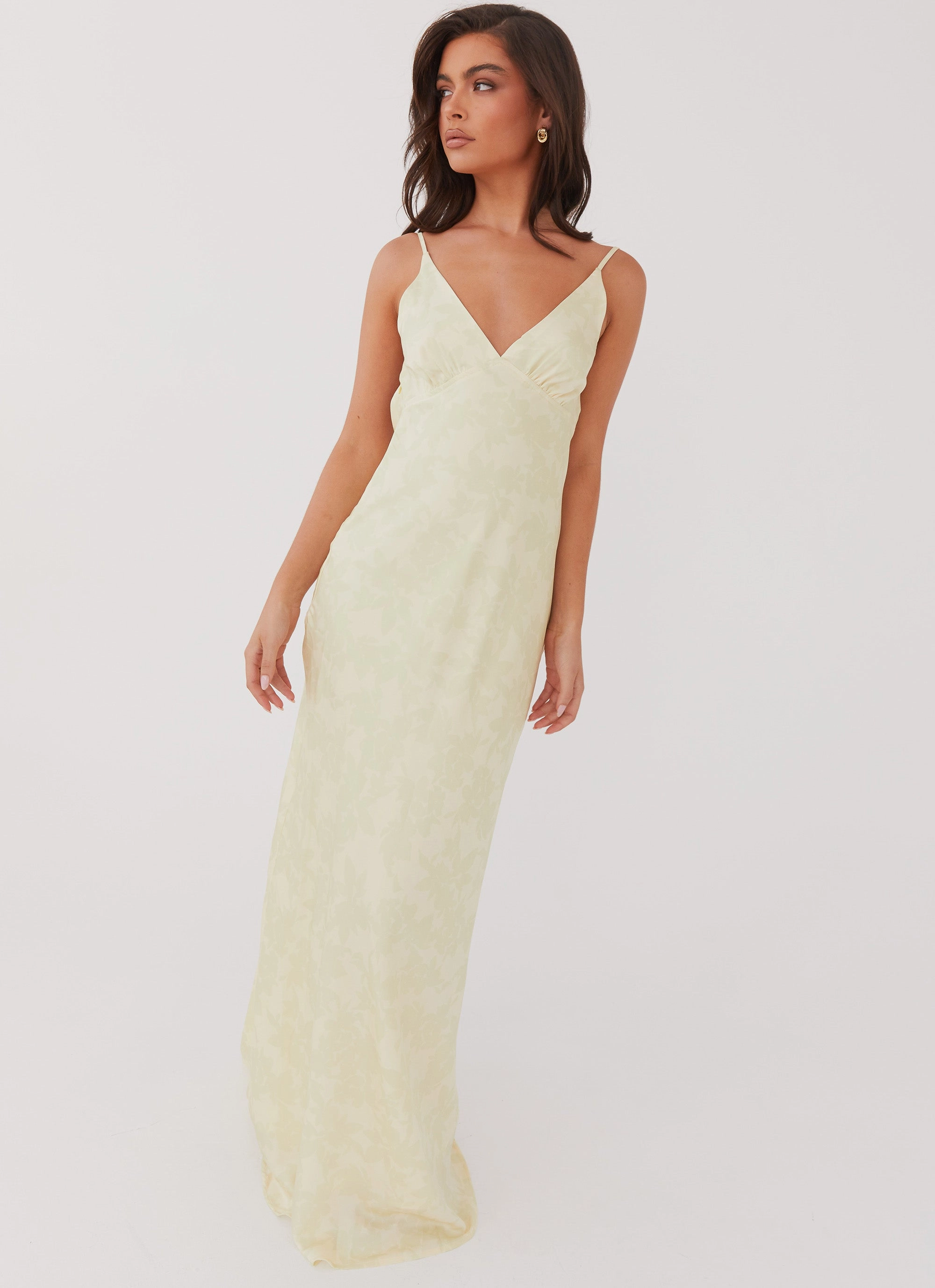 Drape Wave Sorrento Sun Maxi Dress - Yellow Floral