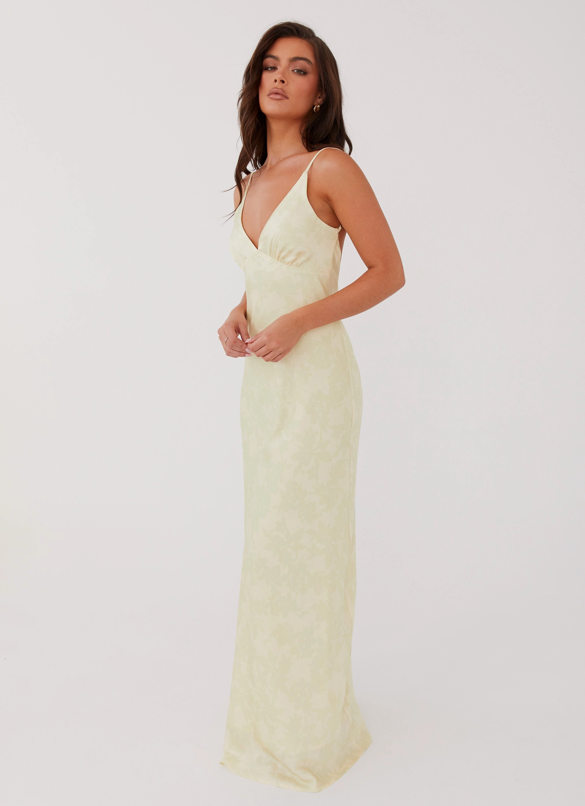 Texture Play Classic Touch Sorrento Sun Maxi Dress - Yellow Floral