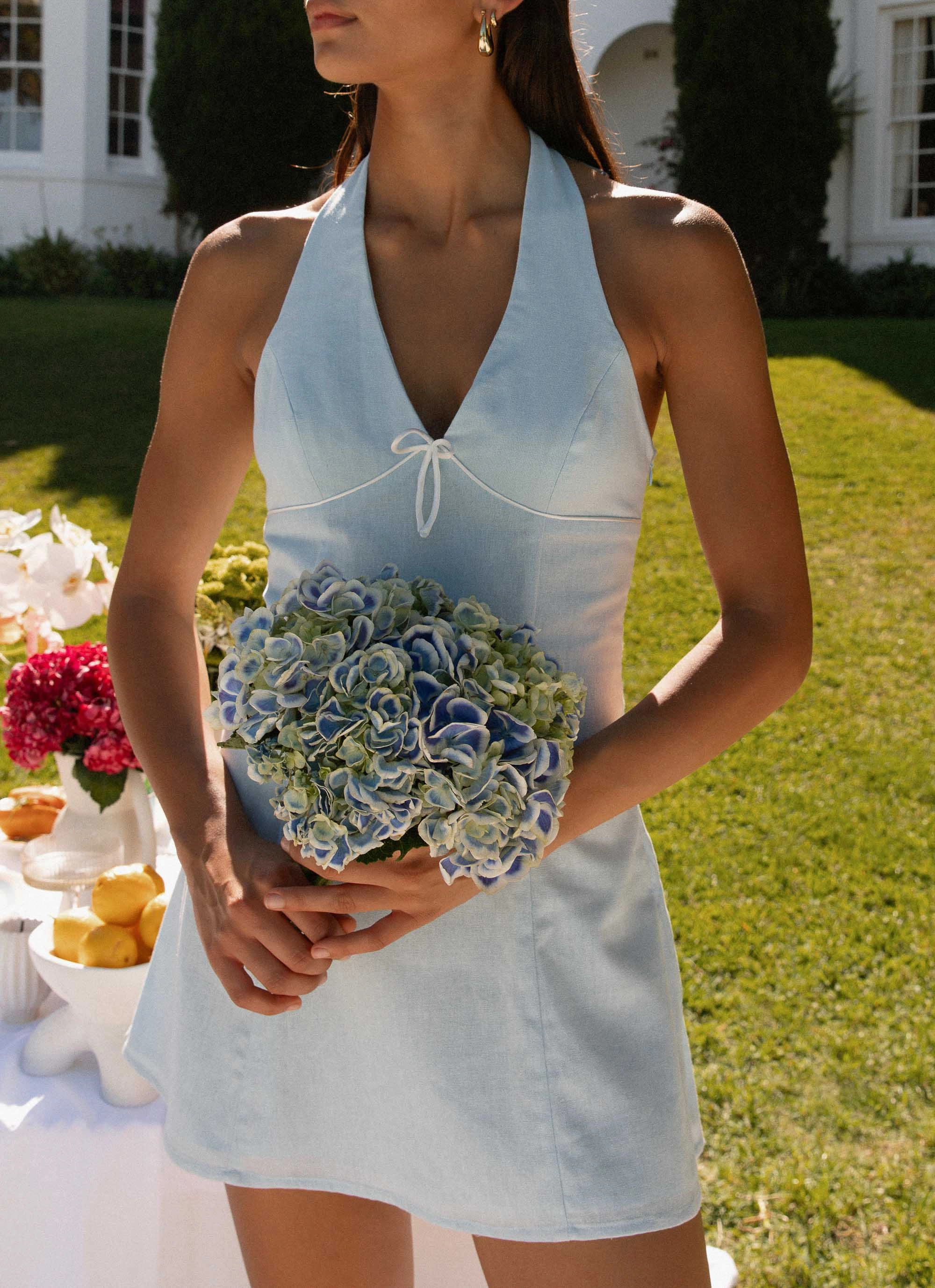 Work Ease Bronte Mini Dress - Blue