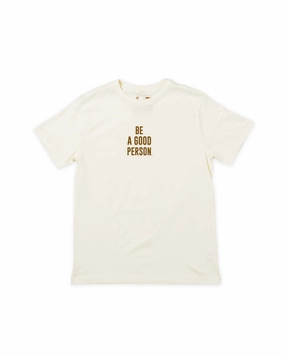 Sun Protection Signature T-Shirt - Cream/Brown