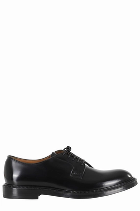 Brushed Leather Derby Lace-Up Shoes Coastal Cool Everyday Routine