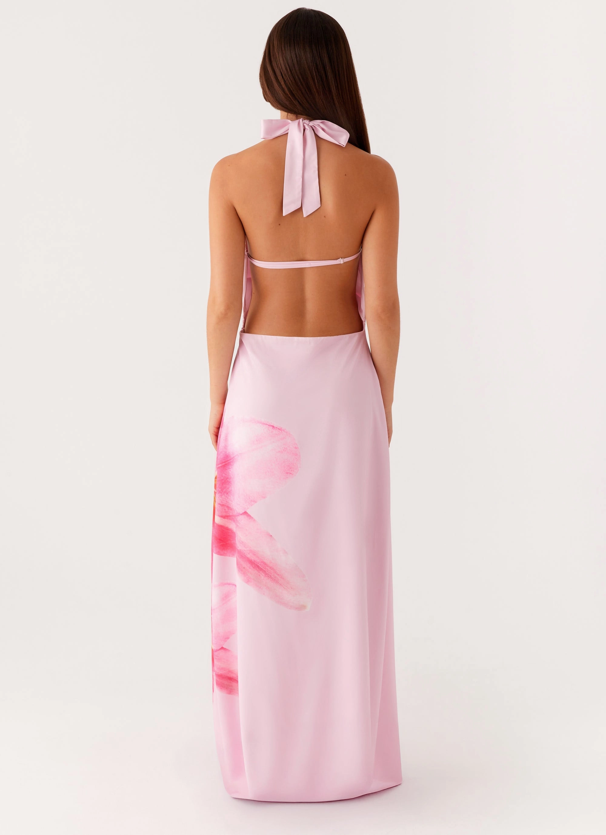 Classic-style Bryony Cowl Maxi Dress - Pink