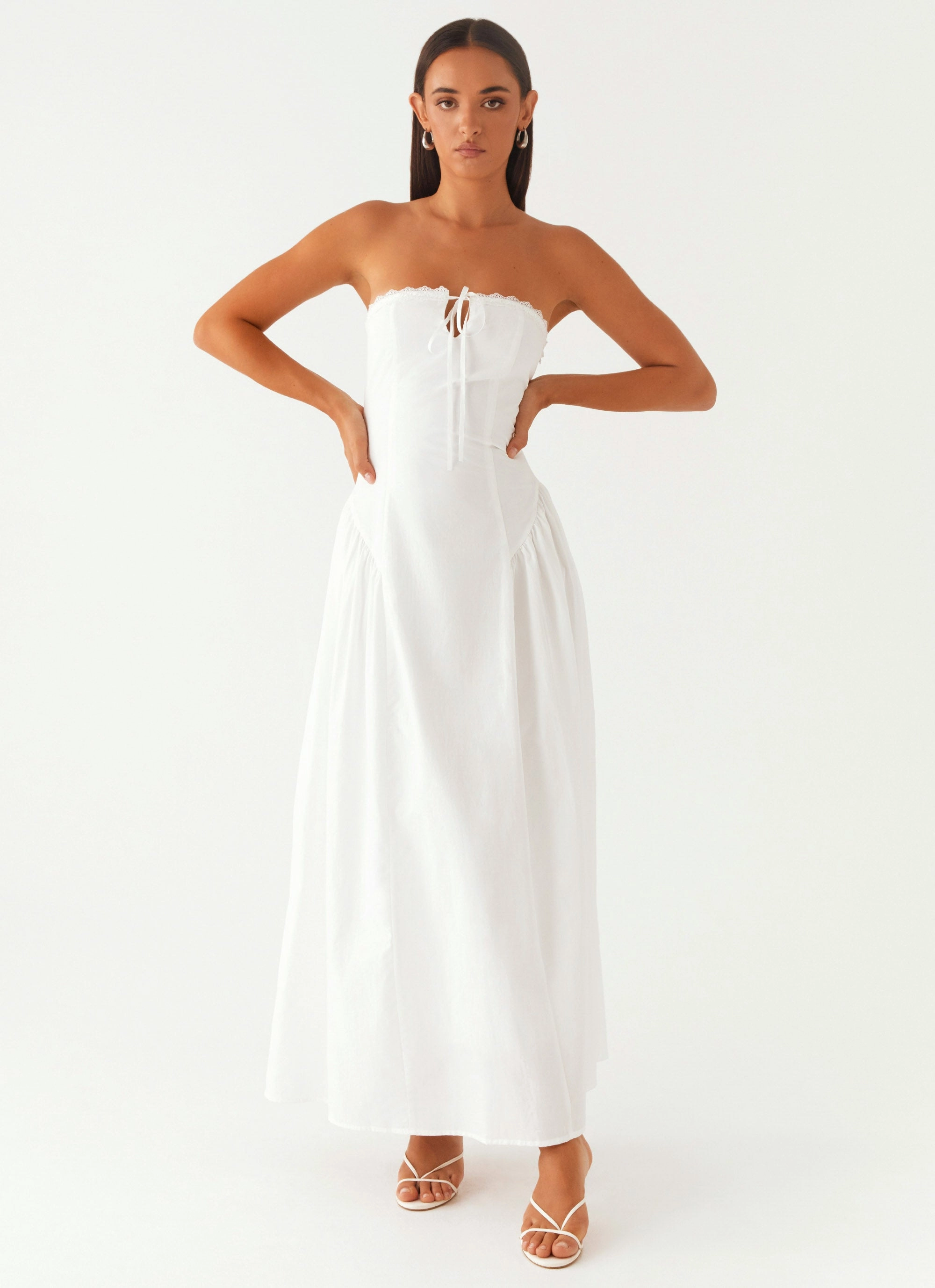 Burleigh Maxi Dress - Ivory Calm Drape