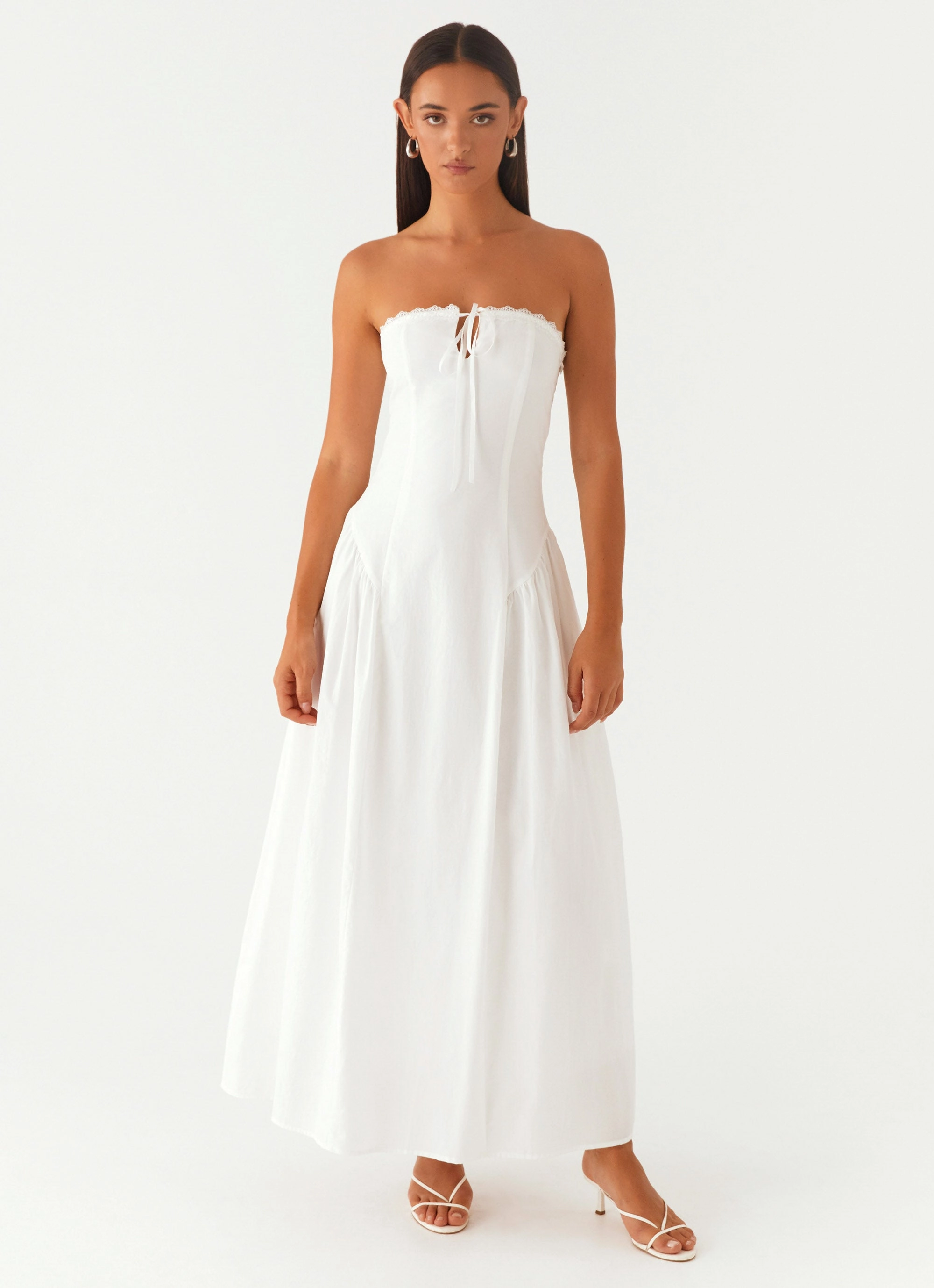 Burleigh Maxi Dress - Ivory Vibrant Waist