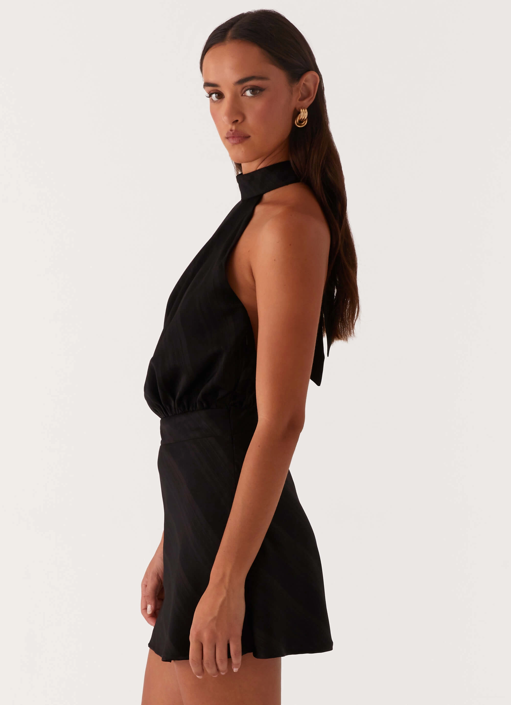 Workwear Trendy Look Camera Shy Mini Dress - Black