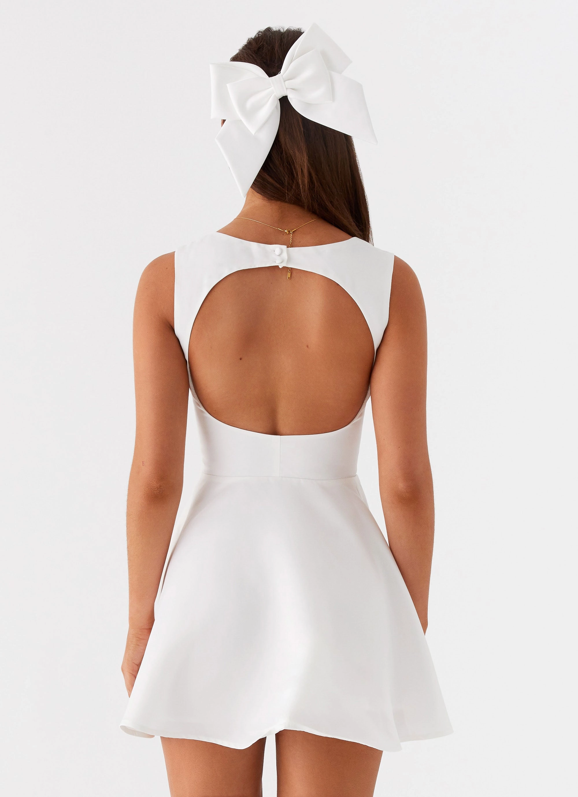 Candice Mini Dress - White Luxe Mood