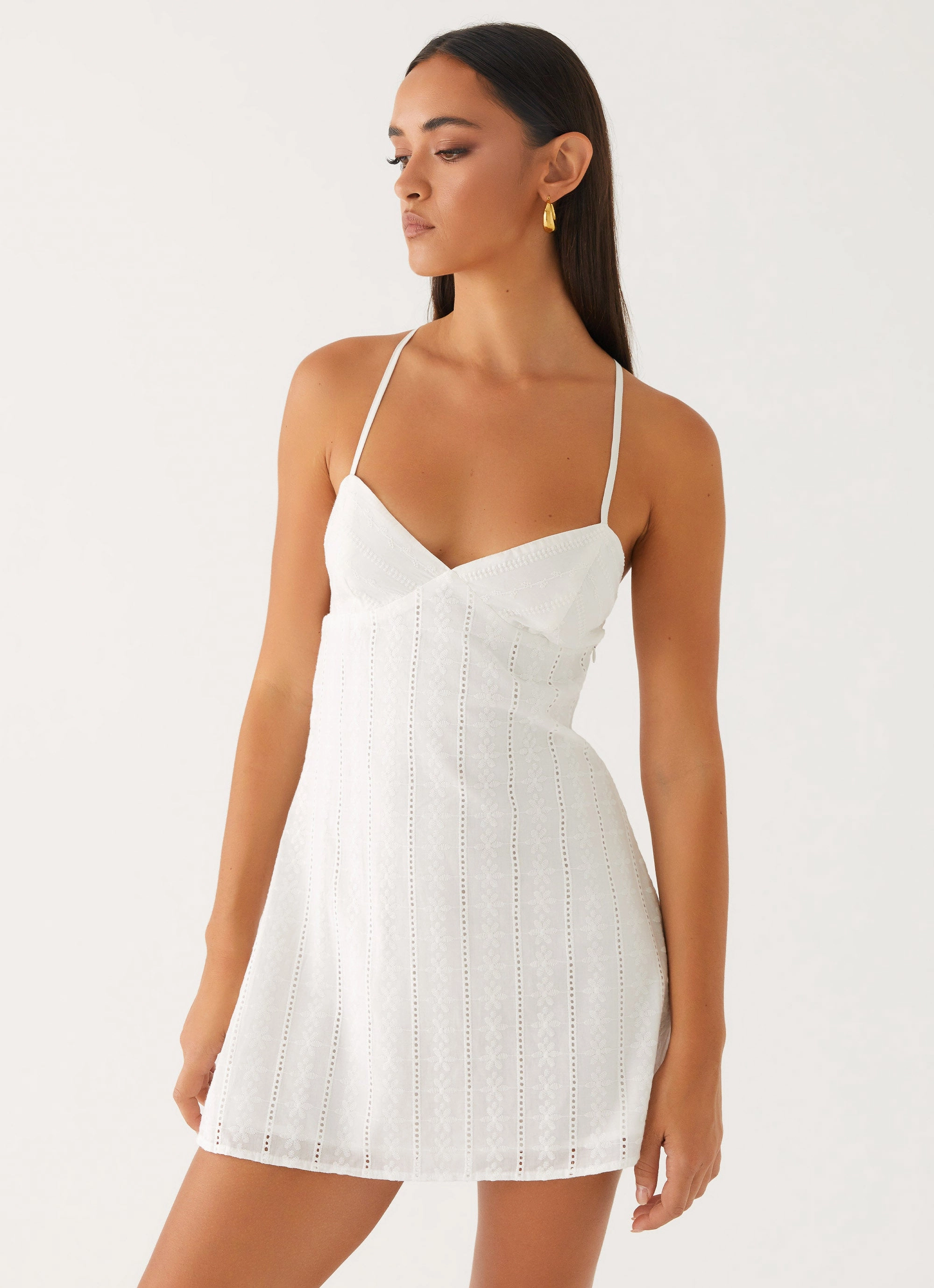 Graduation-Event Chic Mom Inara Mini Dress - Ivory