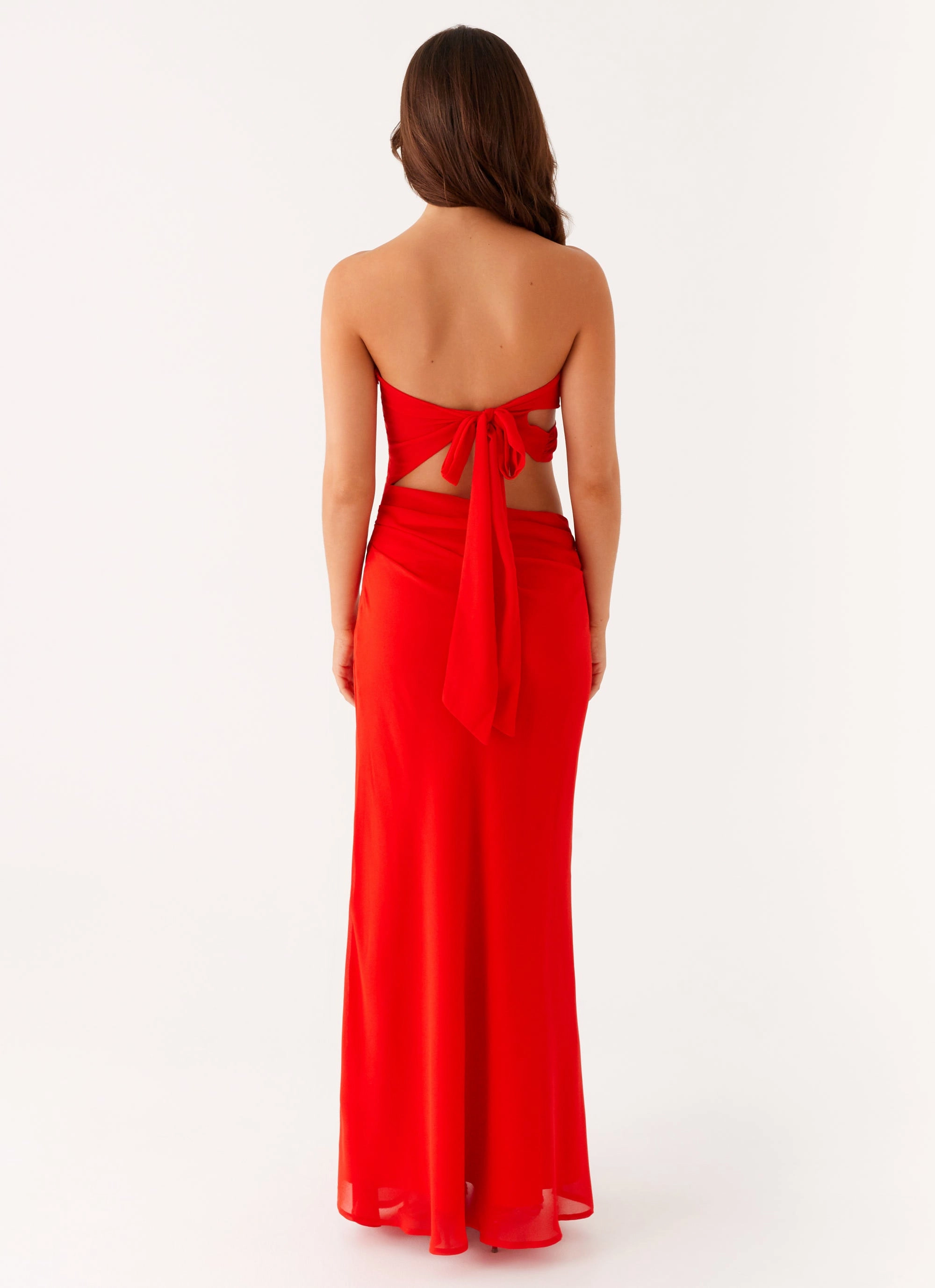 Lounge Outfit luxe feel Carla Maxi Dress - Red