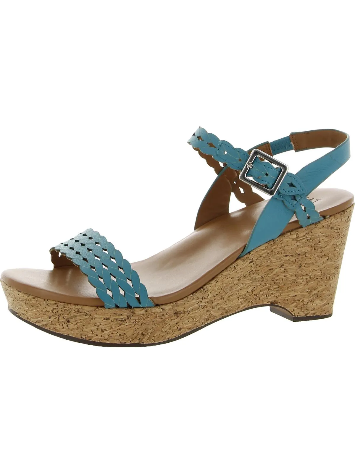 Carlita Womens Leather Ankle Strap Wedge Sandals Sandal Maintenance