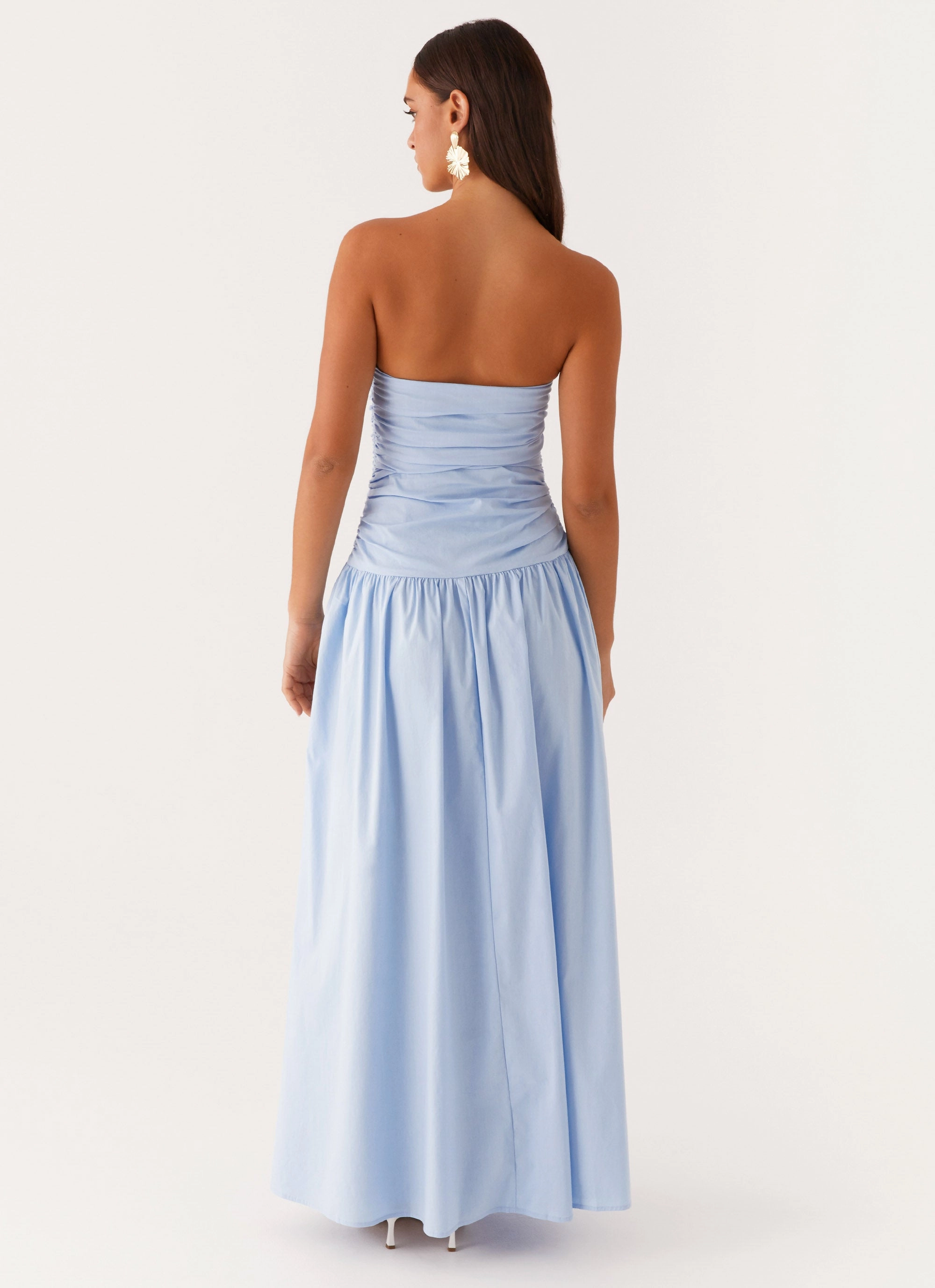 Carmel Maxi Dress - Blue Flattering Design Wear All Fit Style