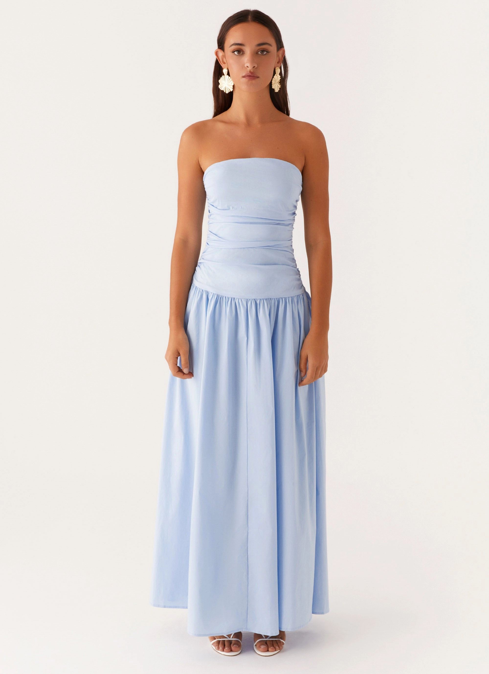Carmel Maxi Dress - Blue Work Vibes Floral Comfort
