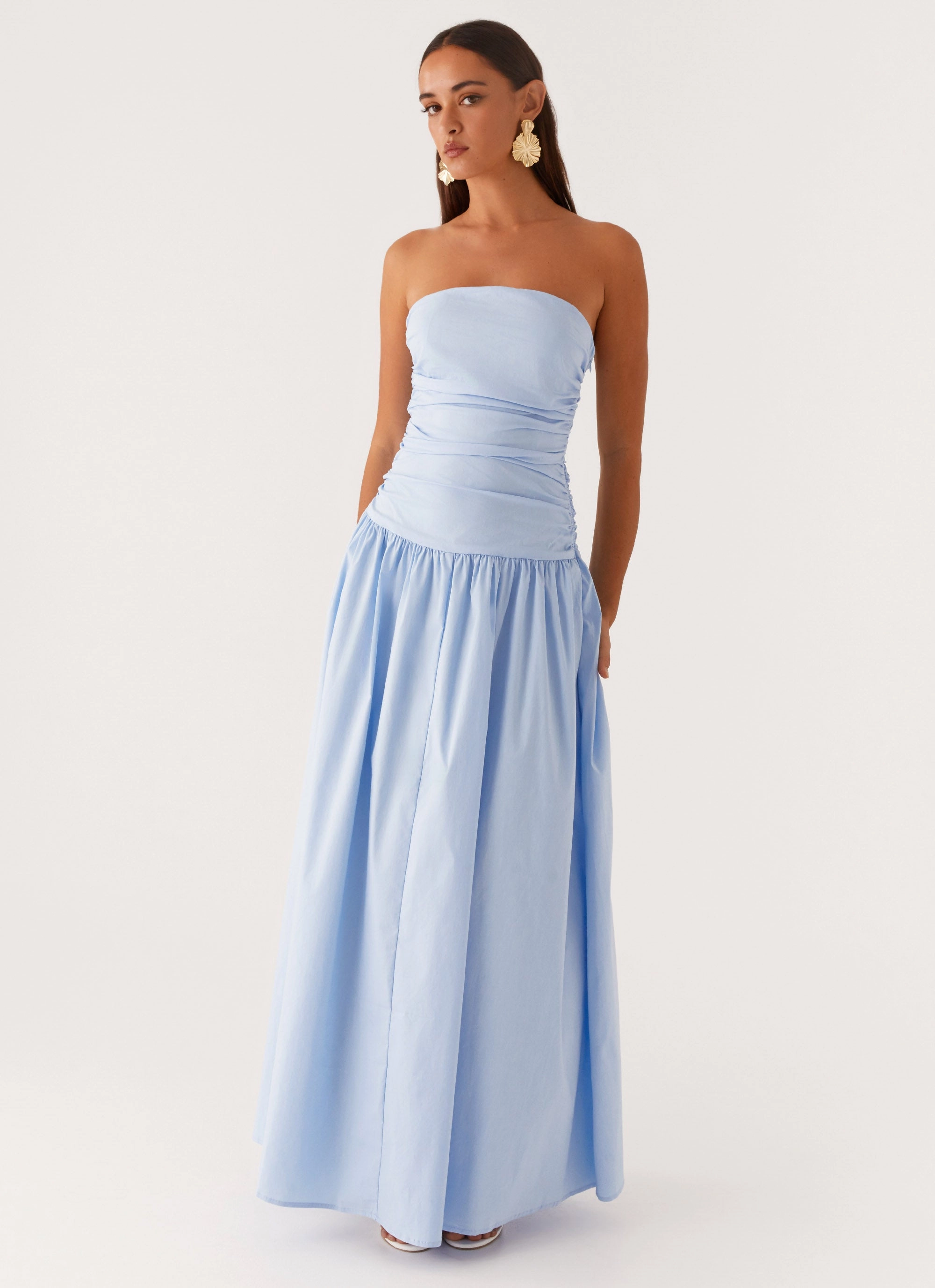 Carmel Maxi Dress - Blue Comfortable and breathable Eco-friendly