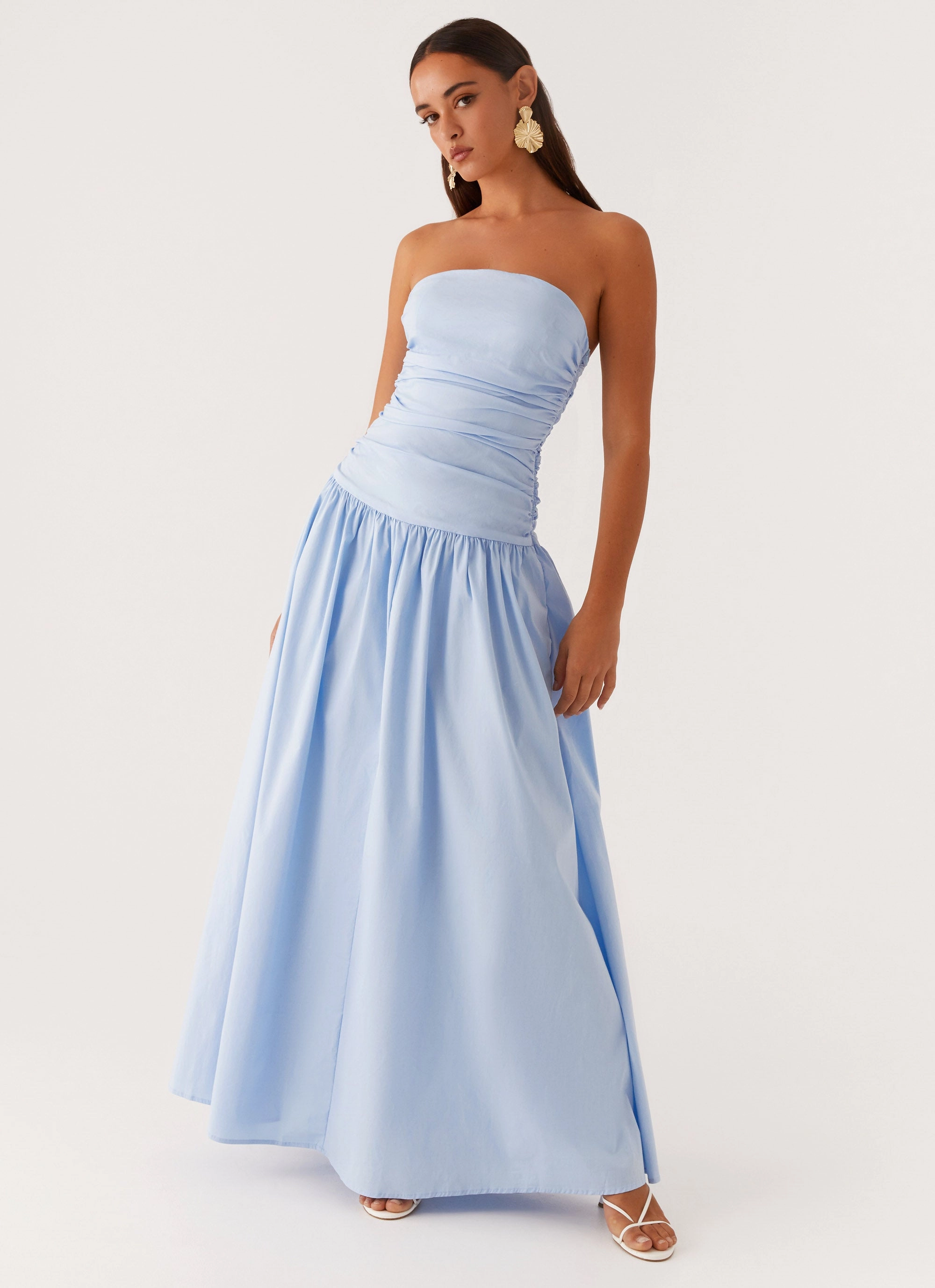 Carmel Maxi Dress - Blue Festival Mood Cool Tone