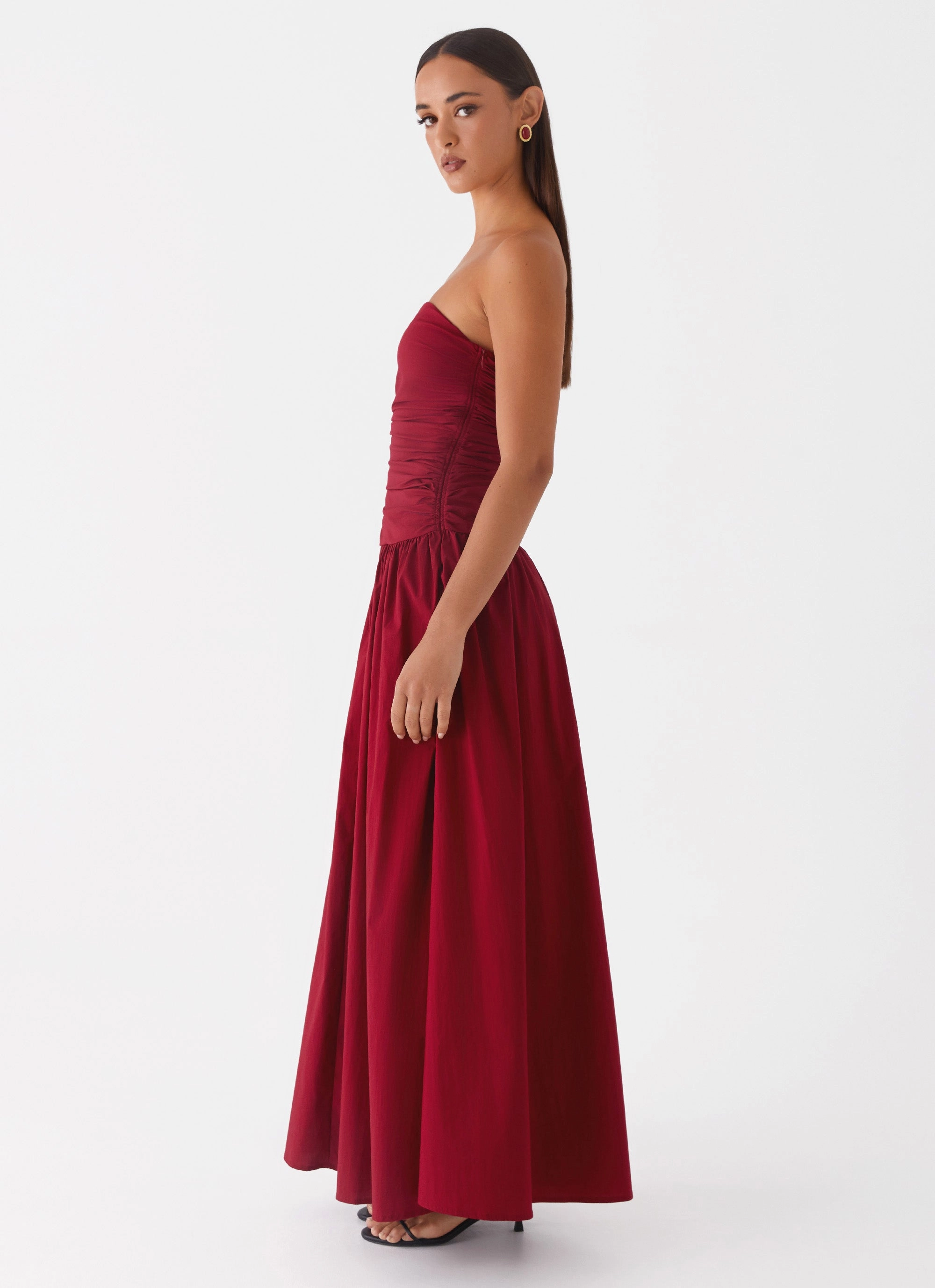 Carmel Maxi Dress - Merlot Fresh Glow
