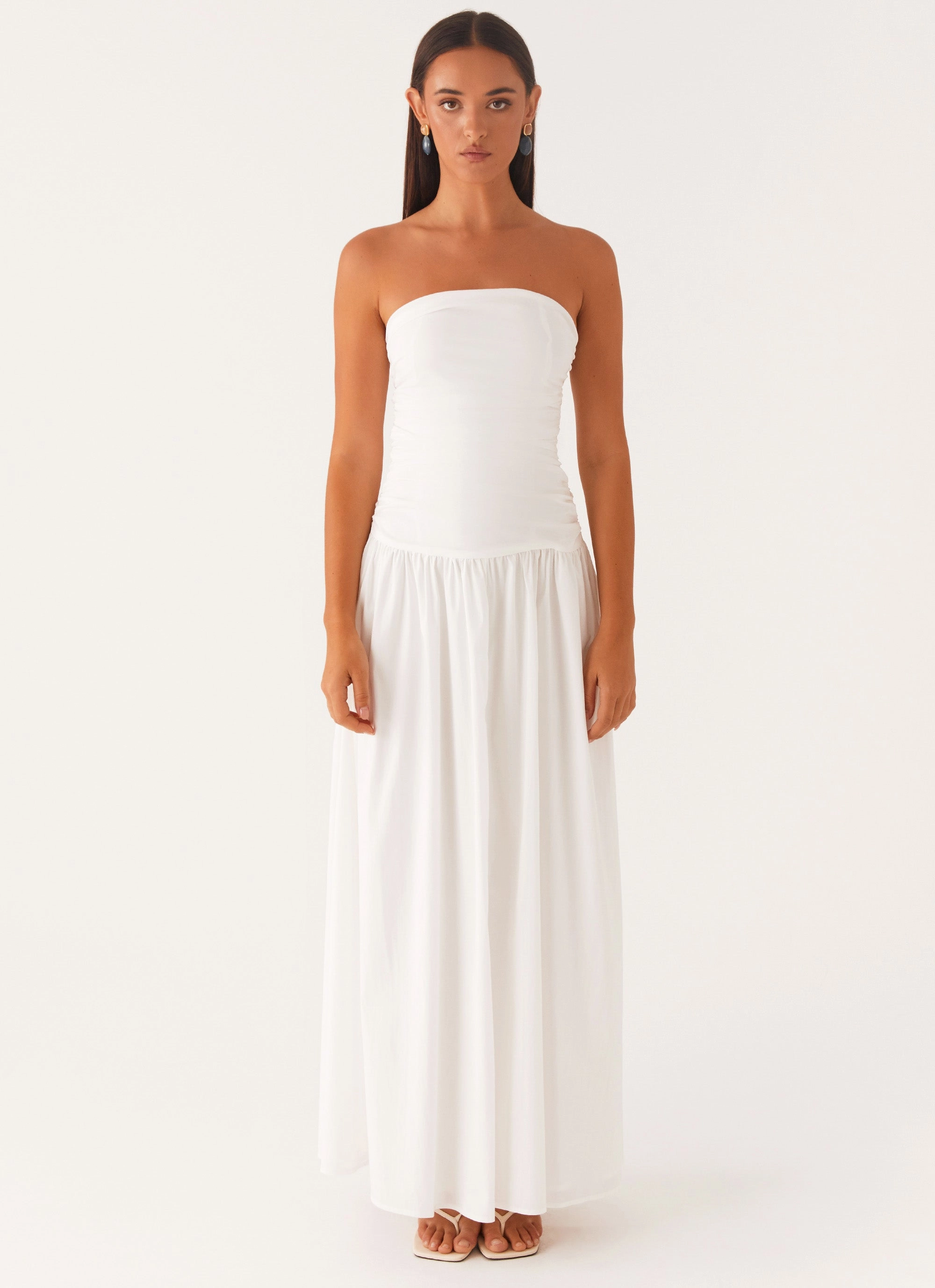Bride Friend Carmel Maxi Dress - White