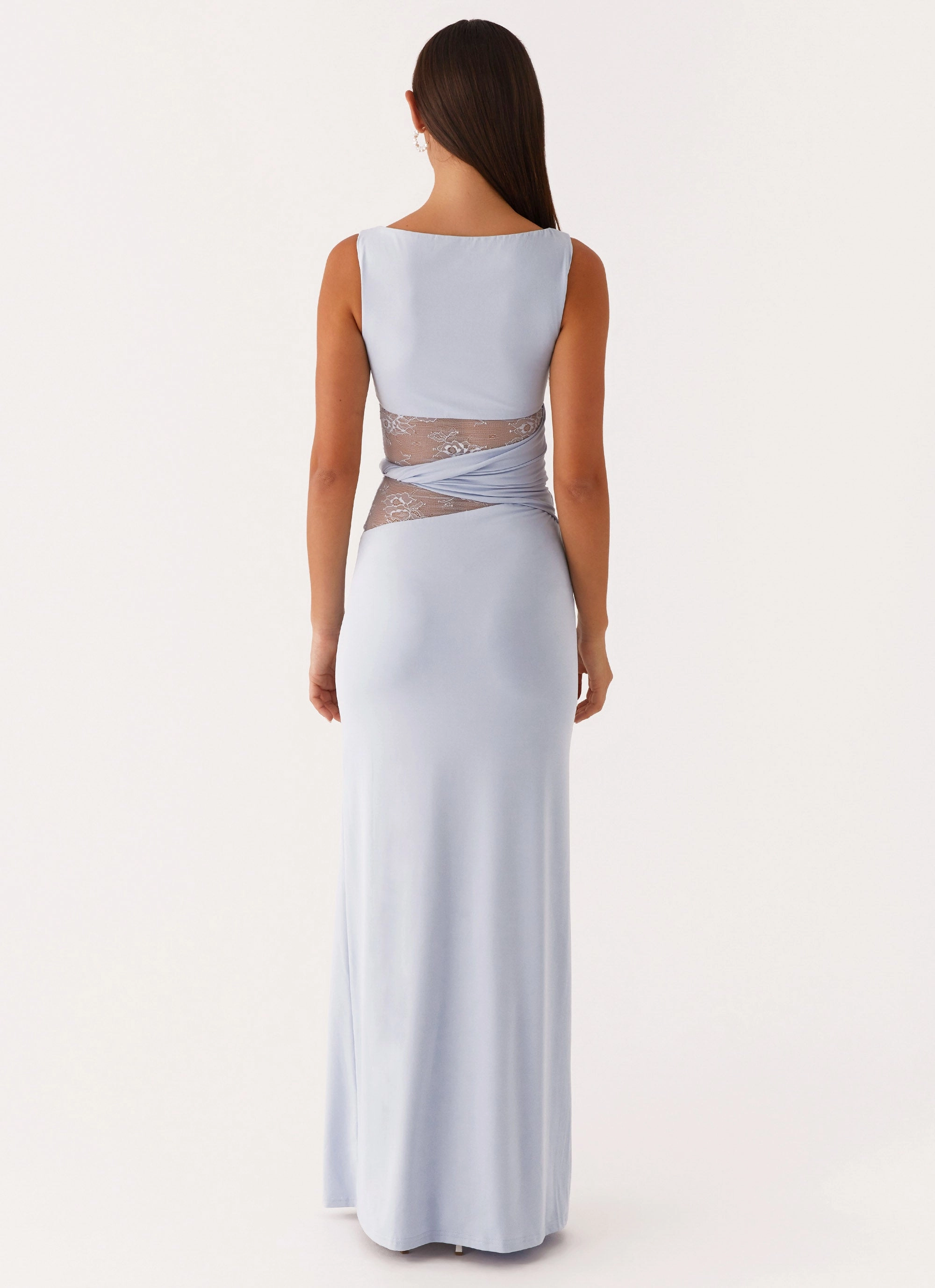 Karma Maxi Dress - Blue Light Outfit