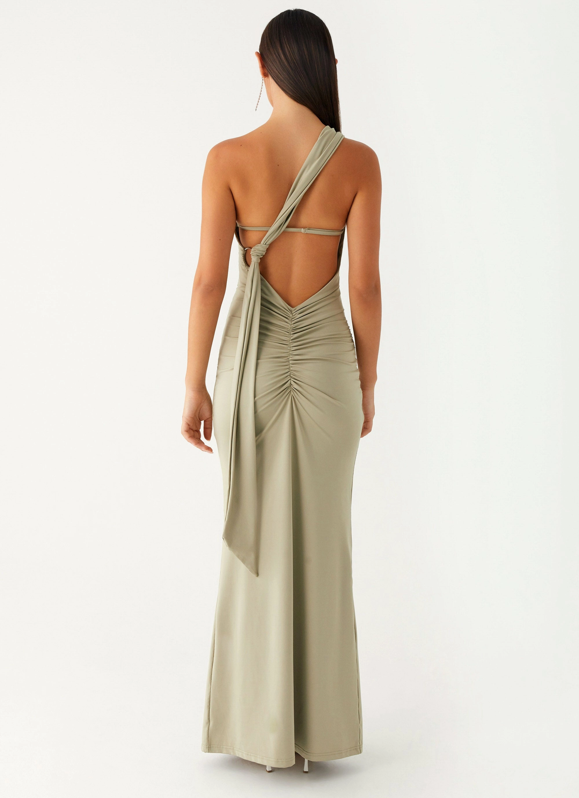 Christie Maxi Dress - Sage Fresh Stitch slim fit