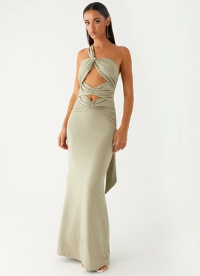 Christie Maxi Dress - Sage Silky Shape Daily Flex