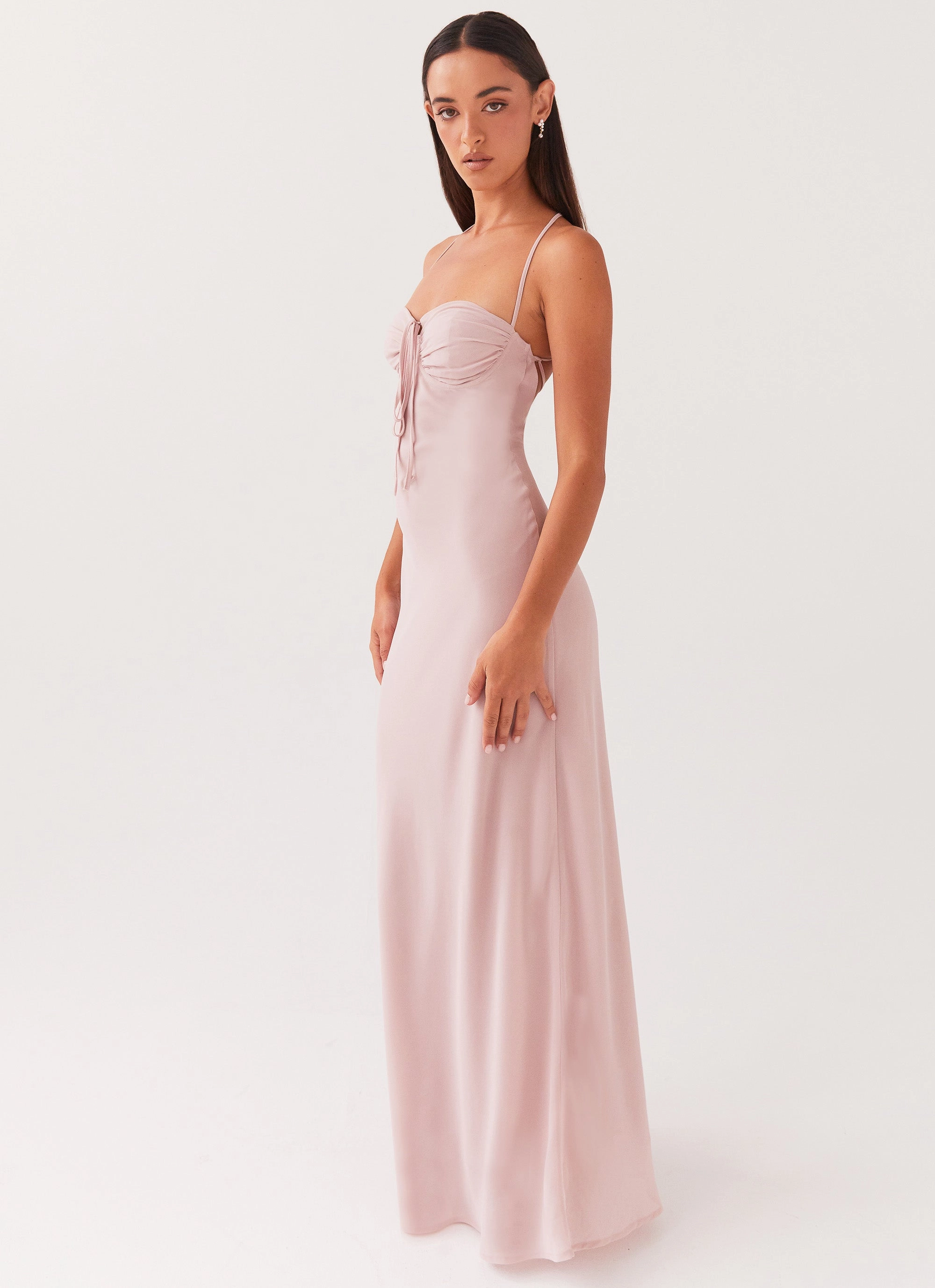 Chill Base Timeless fitted silhouette Aveline Maxi Dress - Mauve