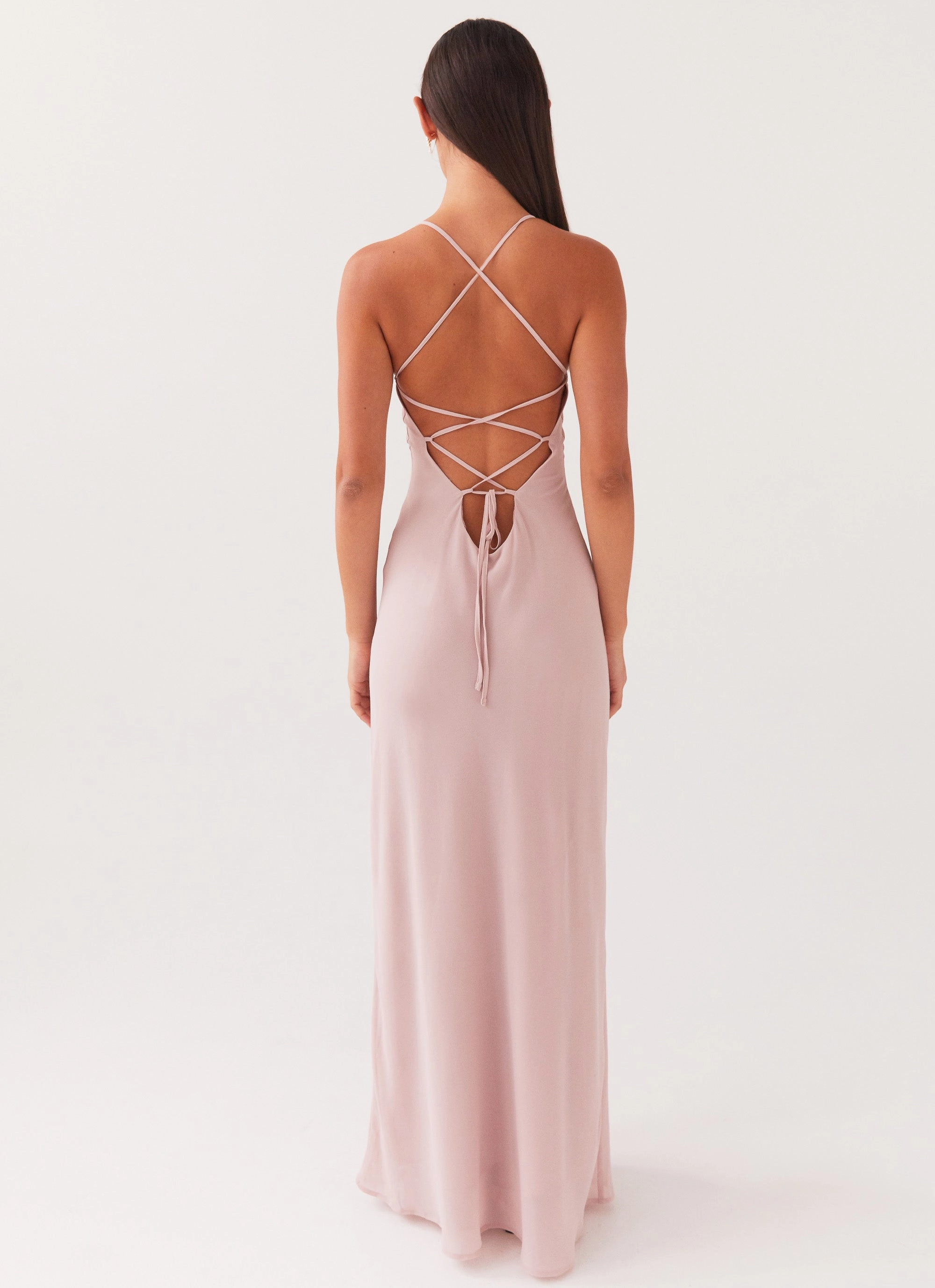 Aveline Maxi Dress - Mauve Minimalist-Style