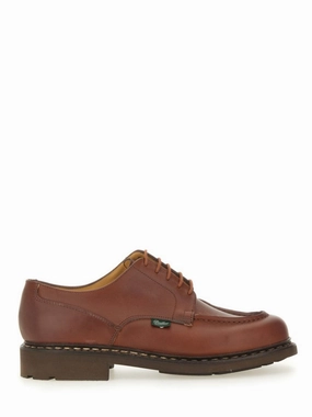 Chambord" Lace-Up Quiet Texture Rubber Sole