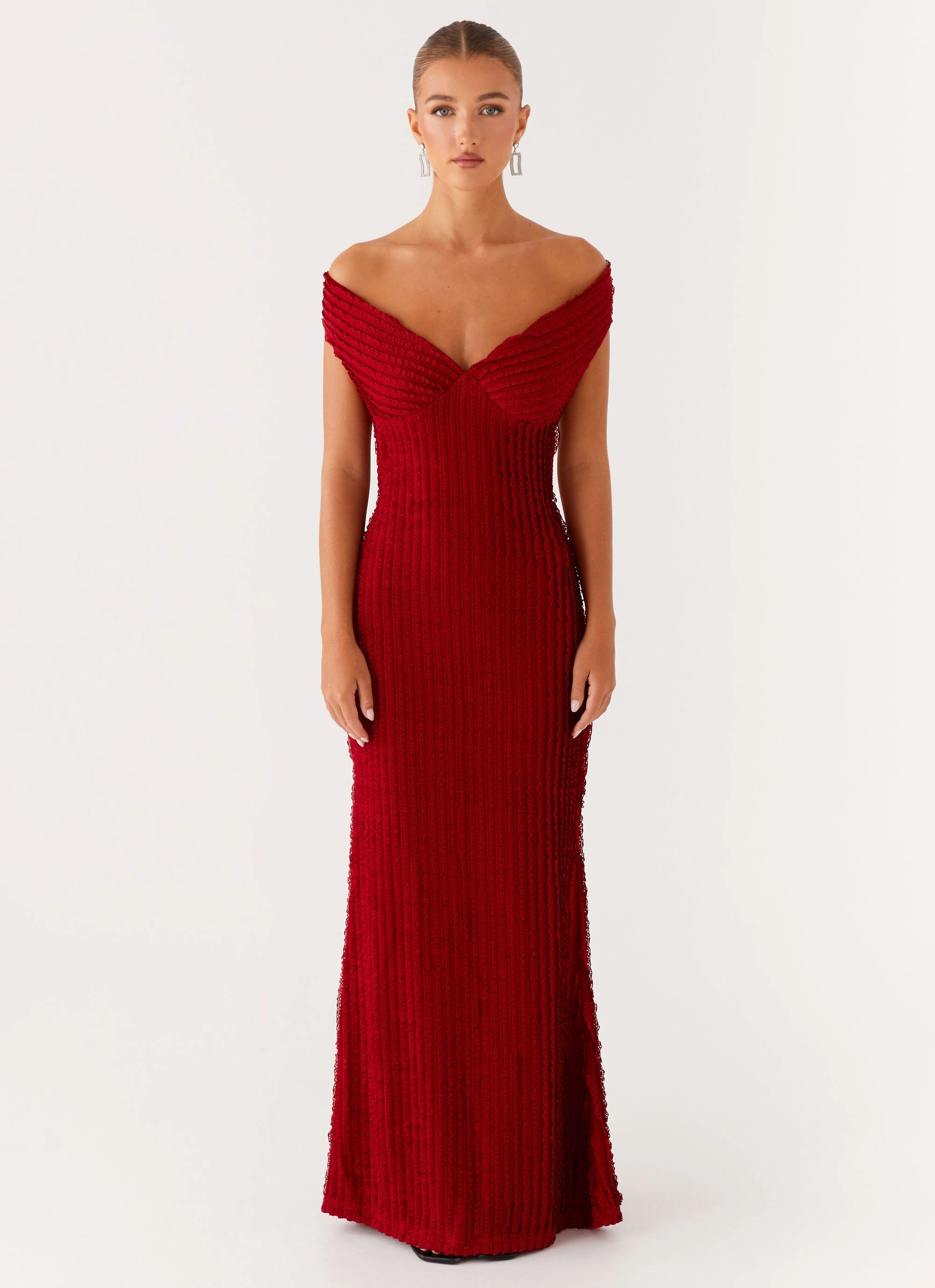 Chantelle Maxi Dress - Red All-day Comfort